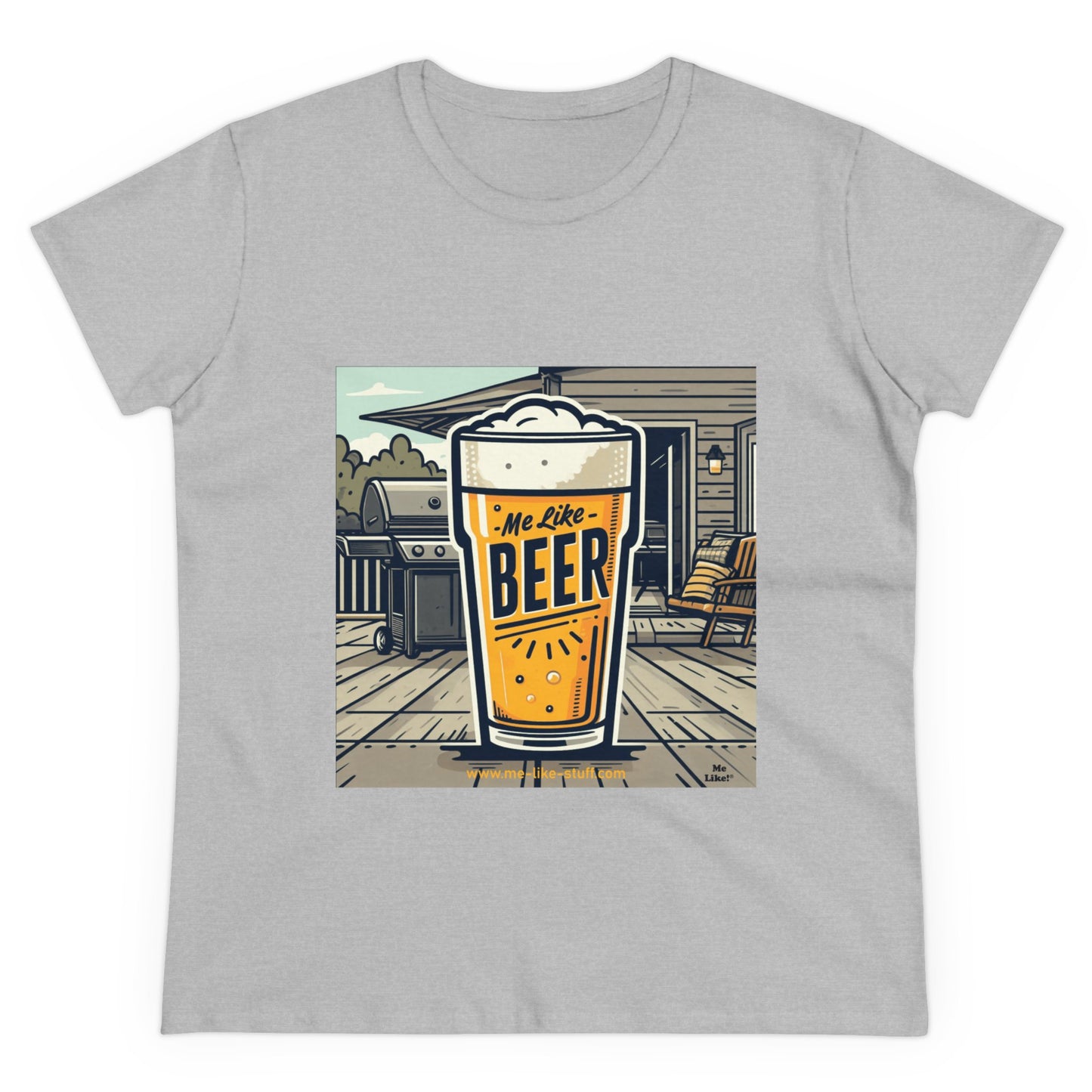 Women's Heavy Cotton Tee - Me Like Beer! (#3)