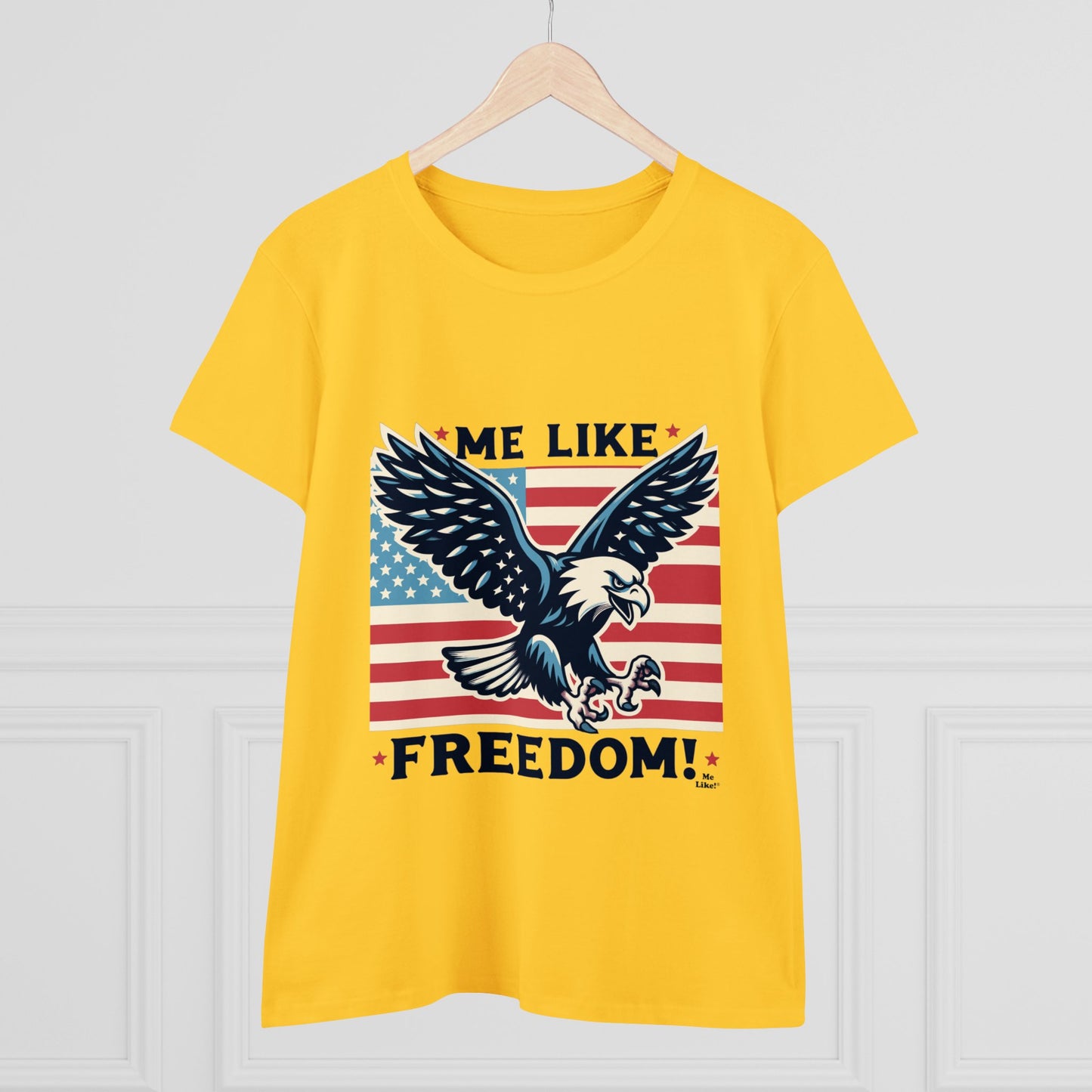 Me Like Freedom! - Women's Heavy Cotton Tee - (Freedom #2)