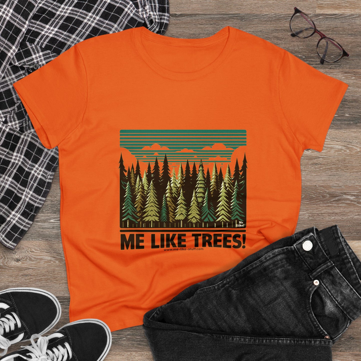 Women's Heavy Cotton Tee - Me Like Trees! (#5)
