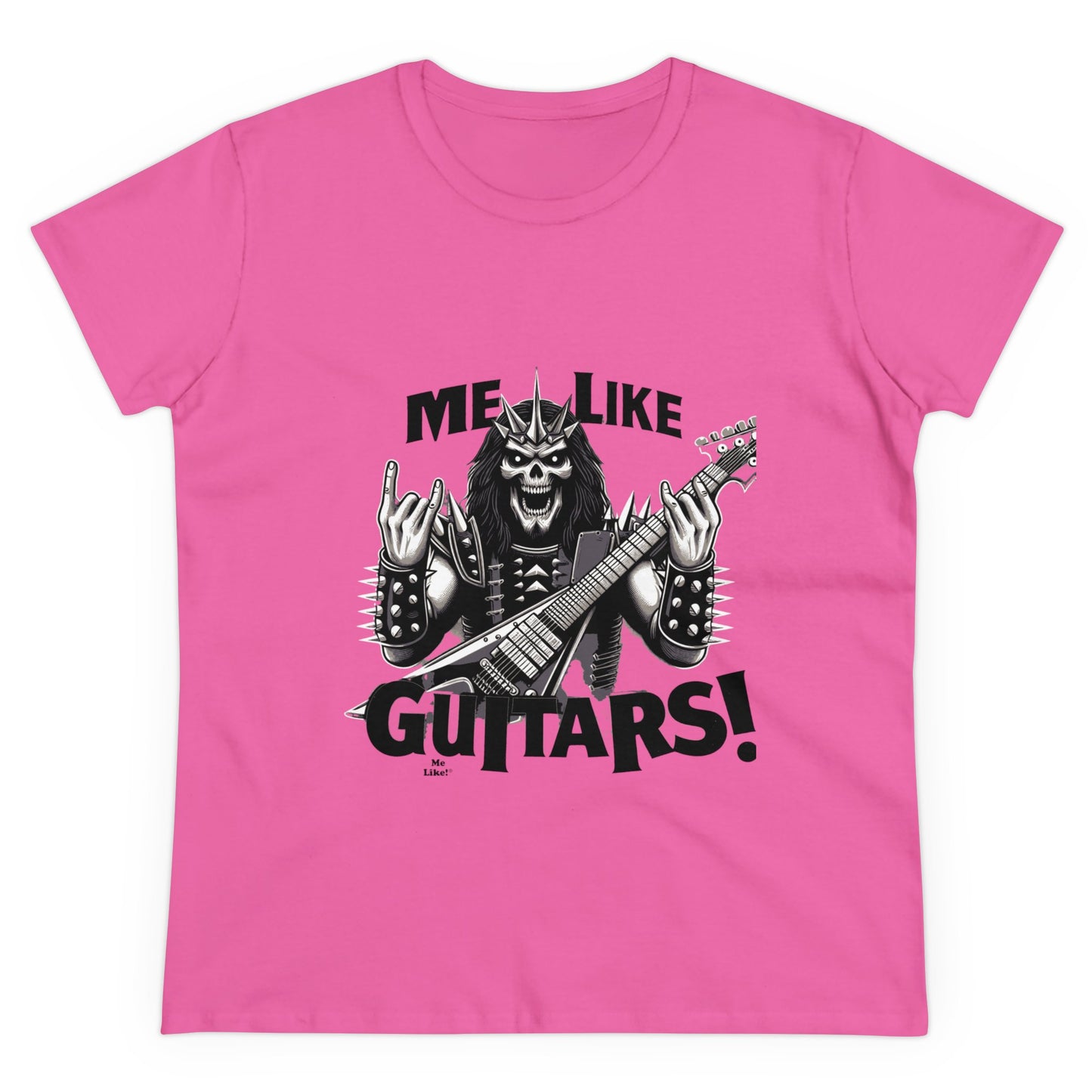 Me Like Guitars! - Women's Cotton Tee - Heavy Metal #1