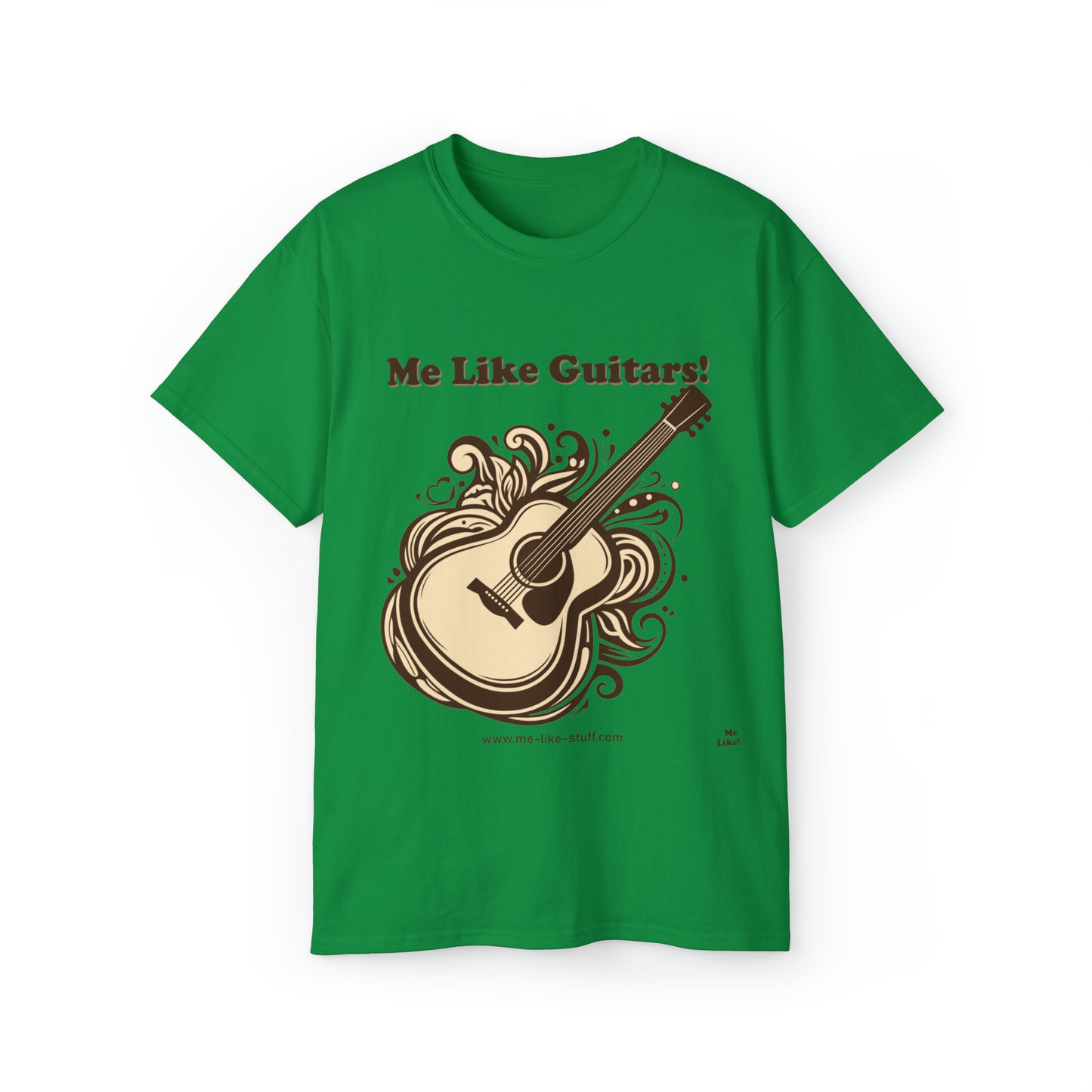 Unisex Ultra Cotton Tee - Me Like Guitars! (Acoustic #1)