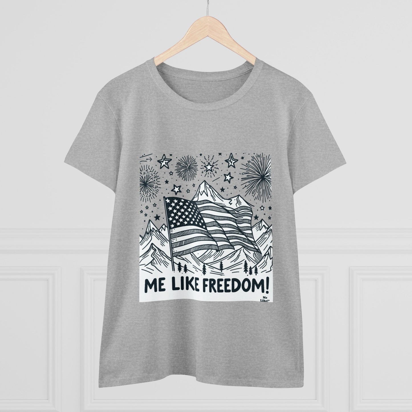 Me Like Freedom! - Women's Heavy Cotton Tee - (Freedom #5)