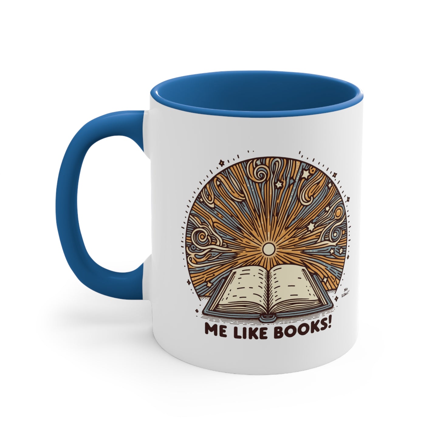 Me Like Books! - Accent Coffee Mug, 11oz - (Books #2)