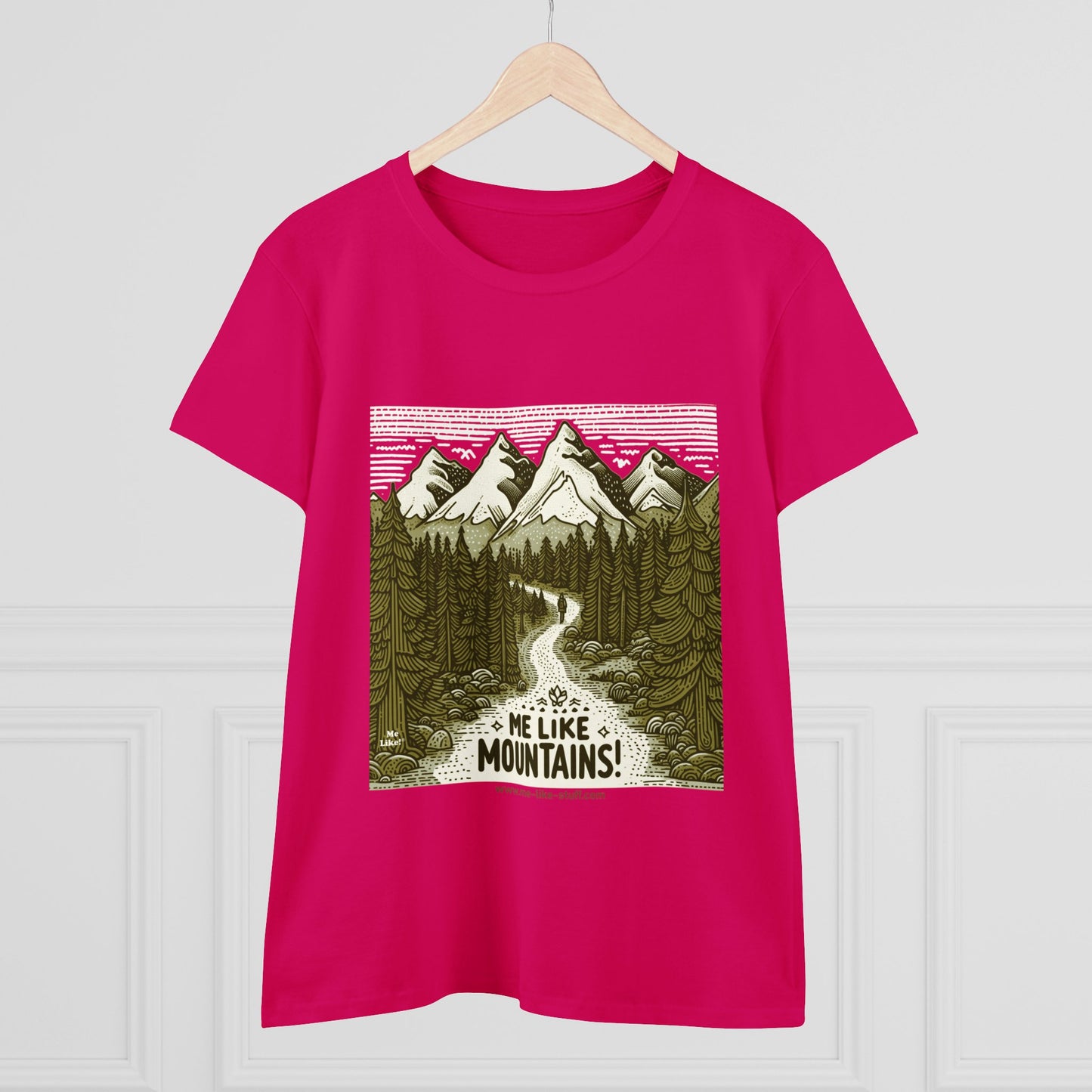 Me Like Mountains! - Women's Heavy Cotton Tee - (#3)