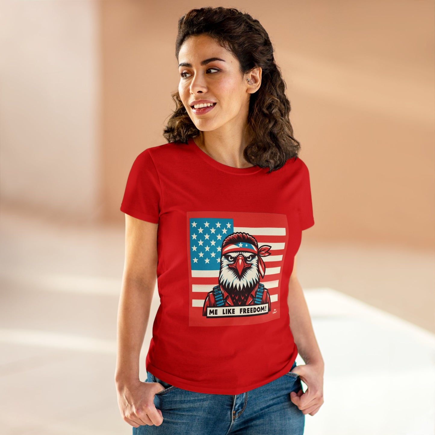 Me Like Freedom! - Women's Heavy Cotton Tee - (Freedom #3)