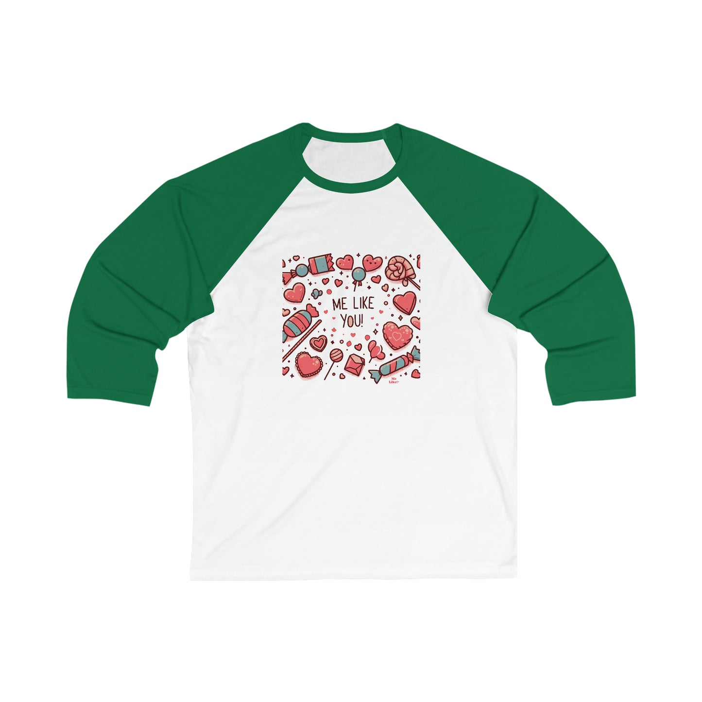 Me Like You! - Unisex 3\4 Sleeve Baseball Tee - (Like You #2)