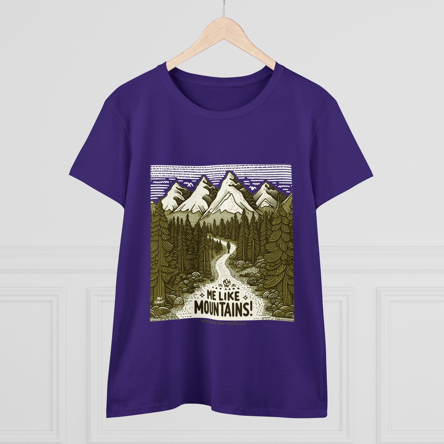 Me Like Mountains! - Women's Heavy Cotton Tee - (#3)