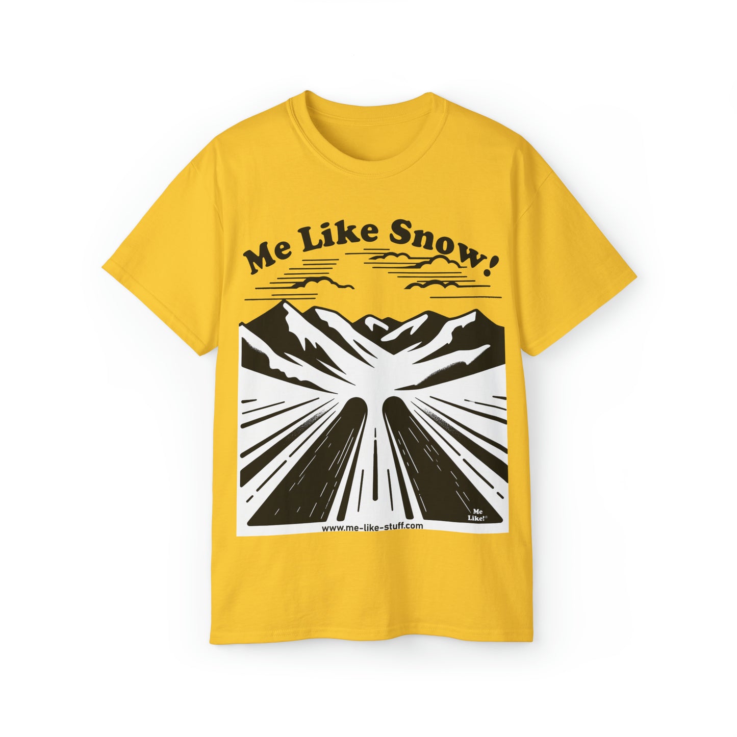 Unisex Ultra Cotton Tee - Me Like Snow! (Ski #1)