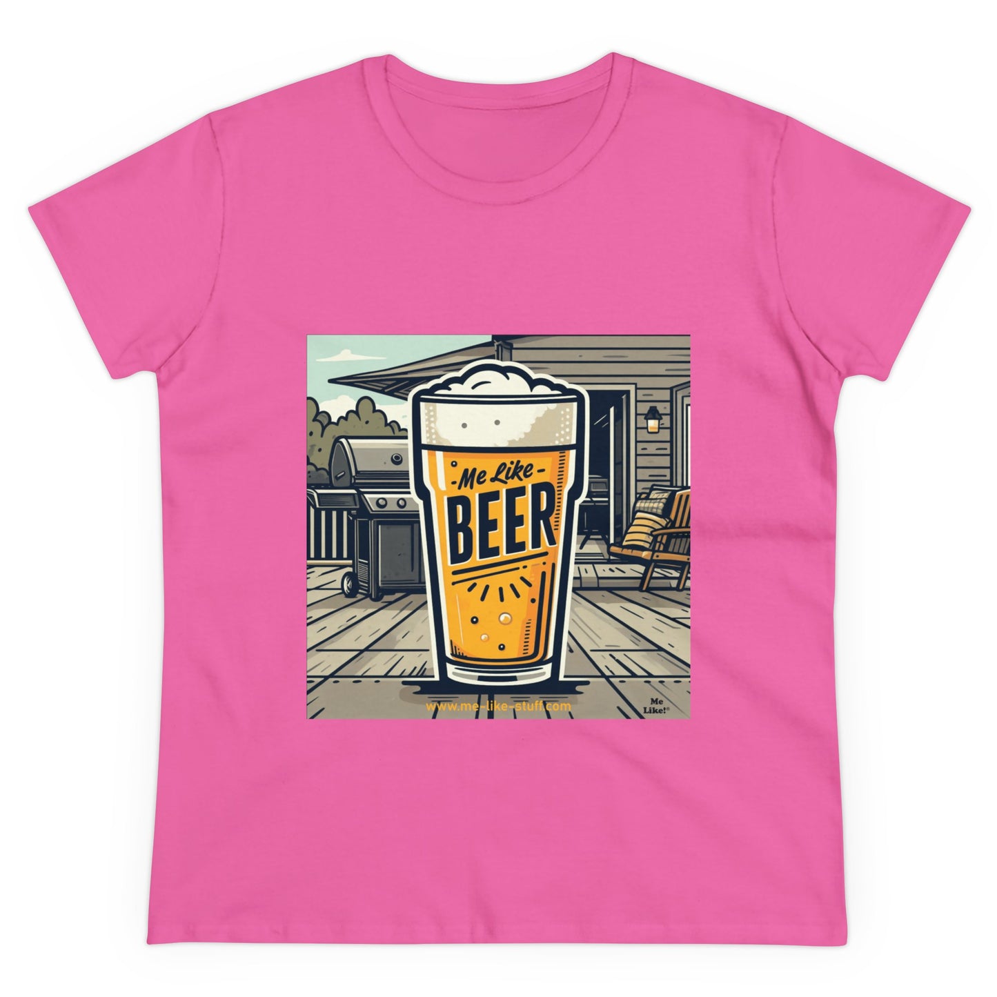 Women's Heavy Cotton Tee - Me Like Beer! (#3)