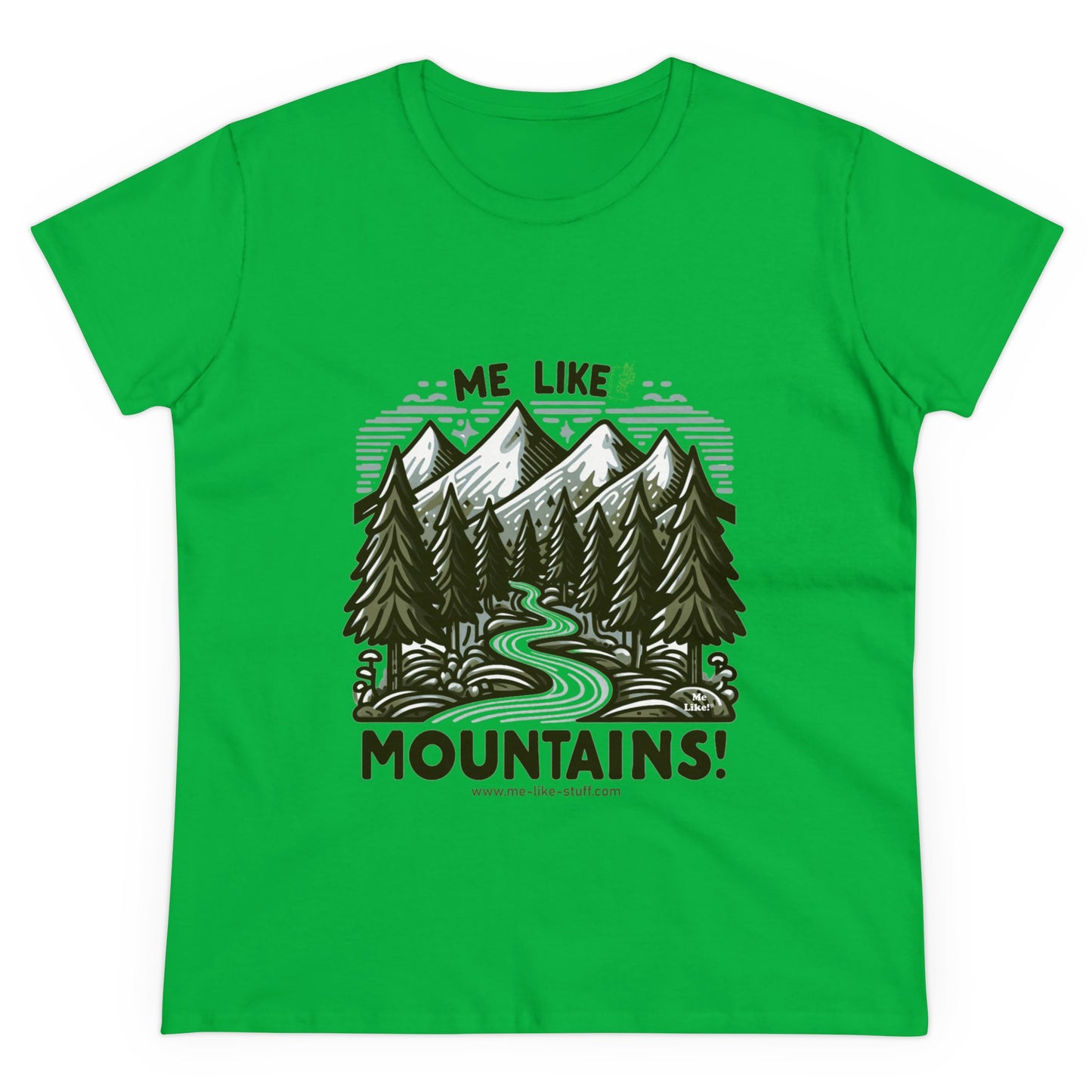 Me Like Mountains! - Women's Heavy Cotton Tee - (#4)