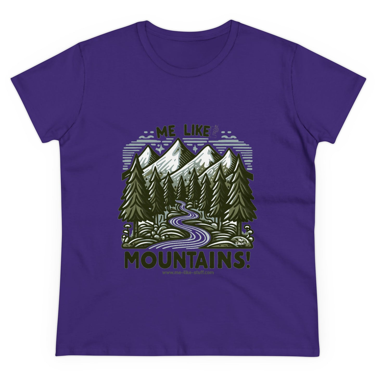 Me Like Mountains! - Women's Heavy Cotton Tee - (#4)