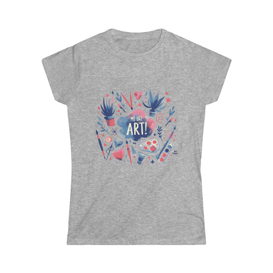 Me Like Art! - Women's Softstyle Tee -  (Art #3)