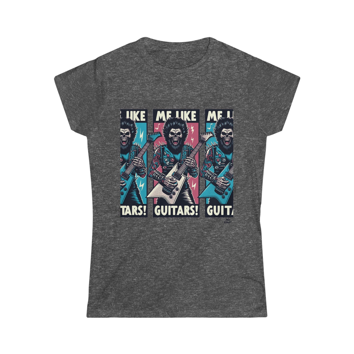 Me Like Guitars! - Women's Softstyle Tee - Heavy Metal #3