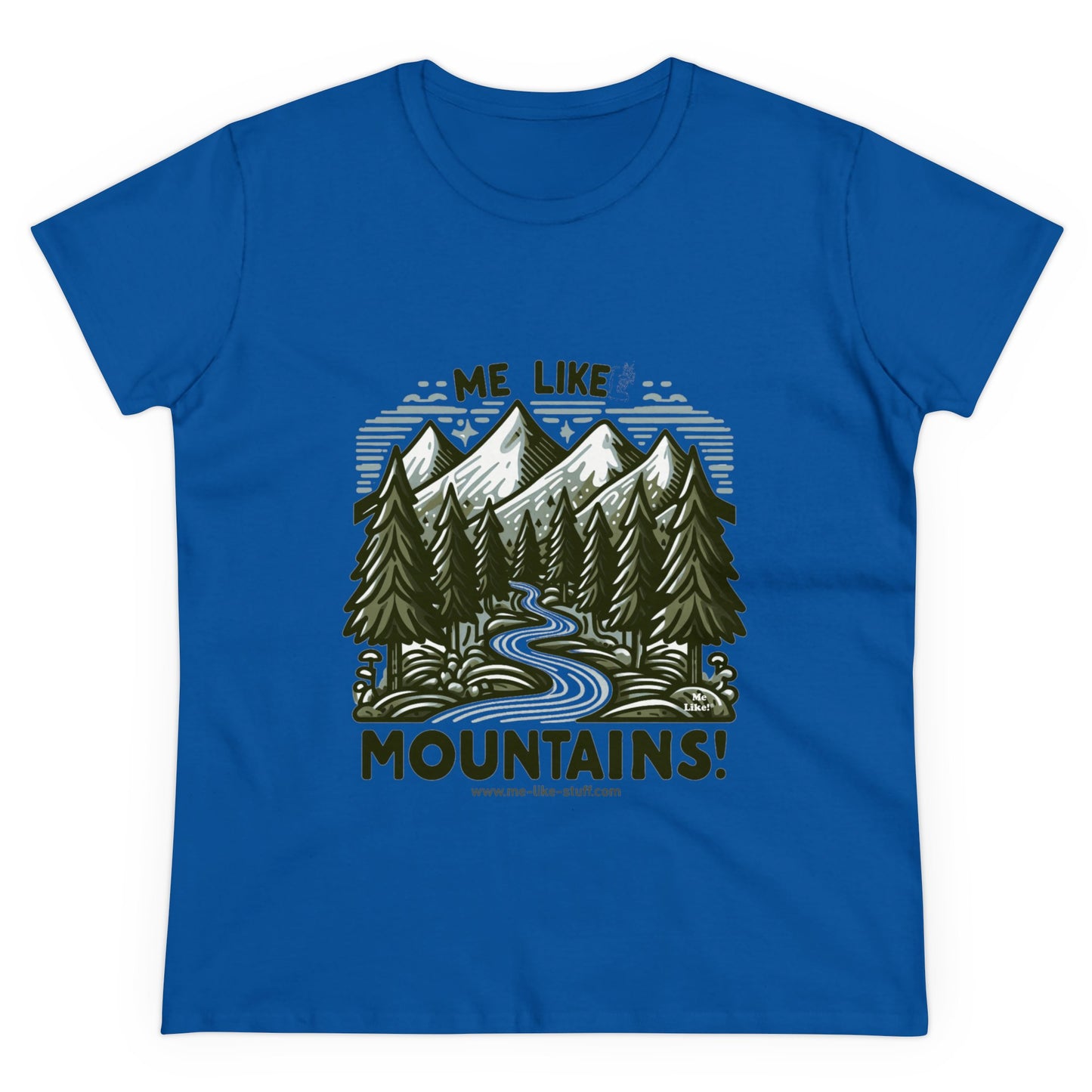 Me Like Mountains! - Women's Heavy Cotton Tee - (#4)