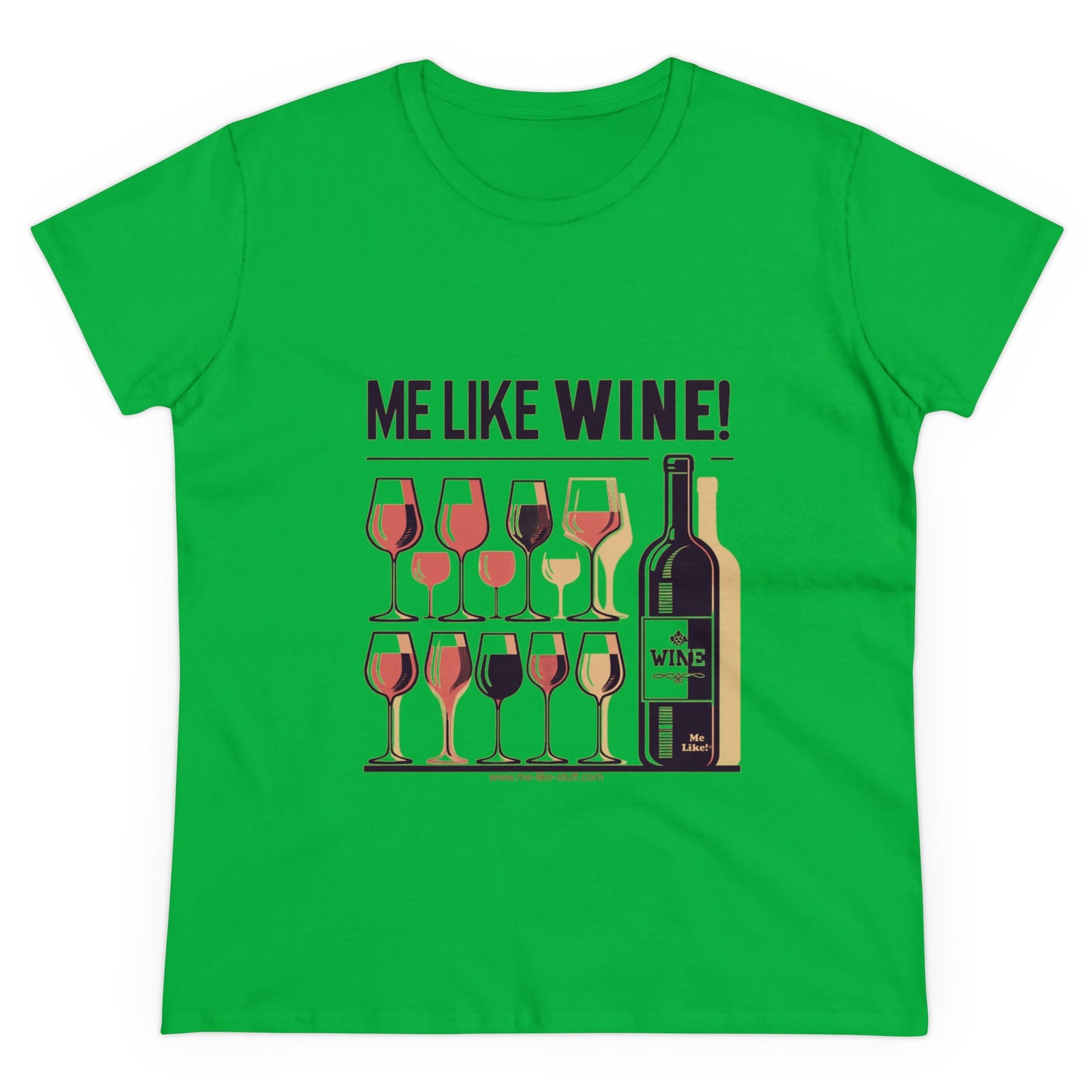 Women's Heavy Cotton Tee - Me Like Wine! (#2)