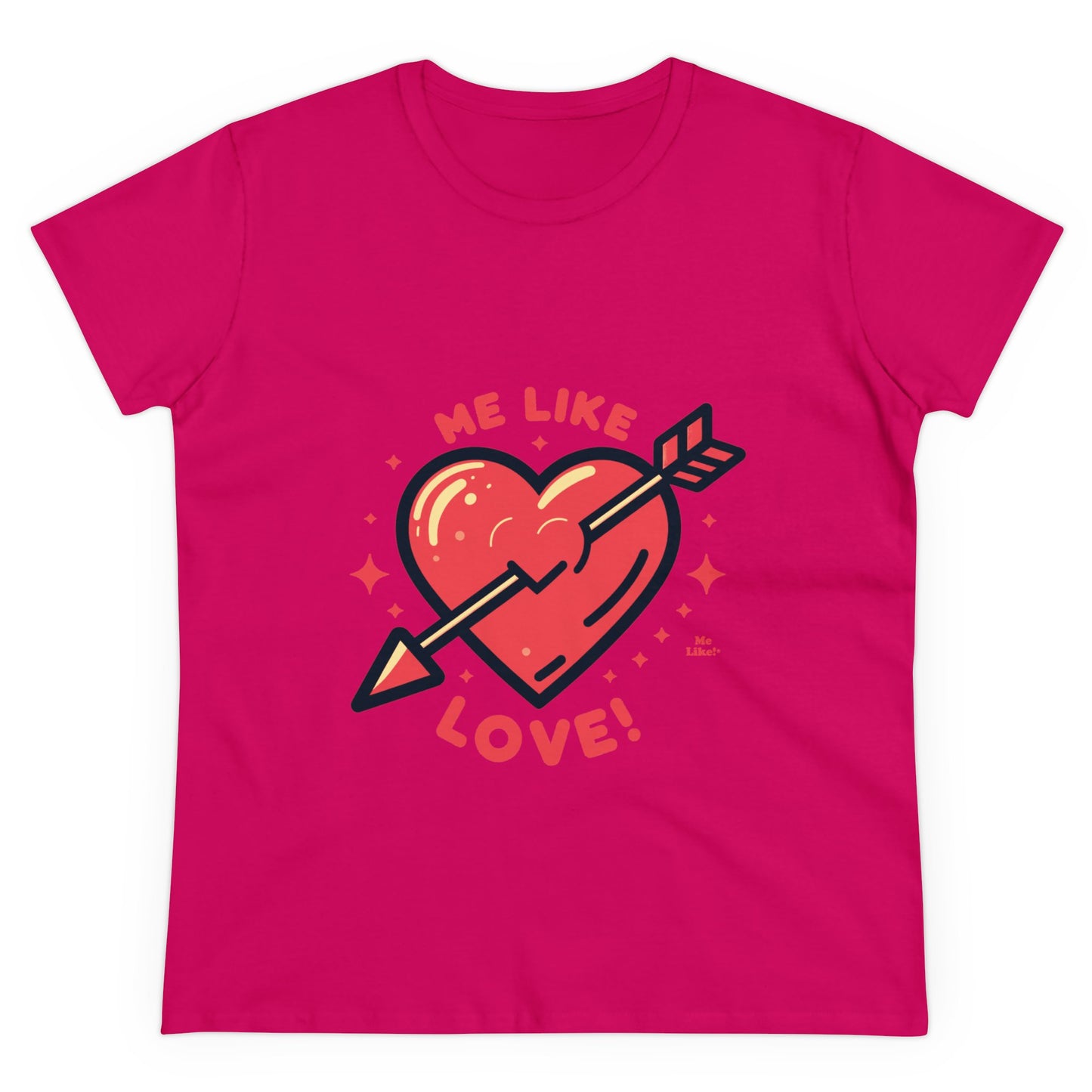 Me Like Love! - Women's Heavy Cotton Tee - (Love #1)