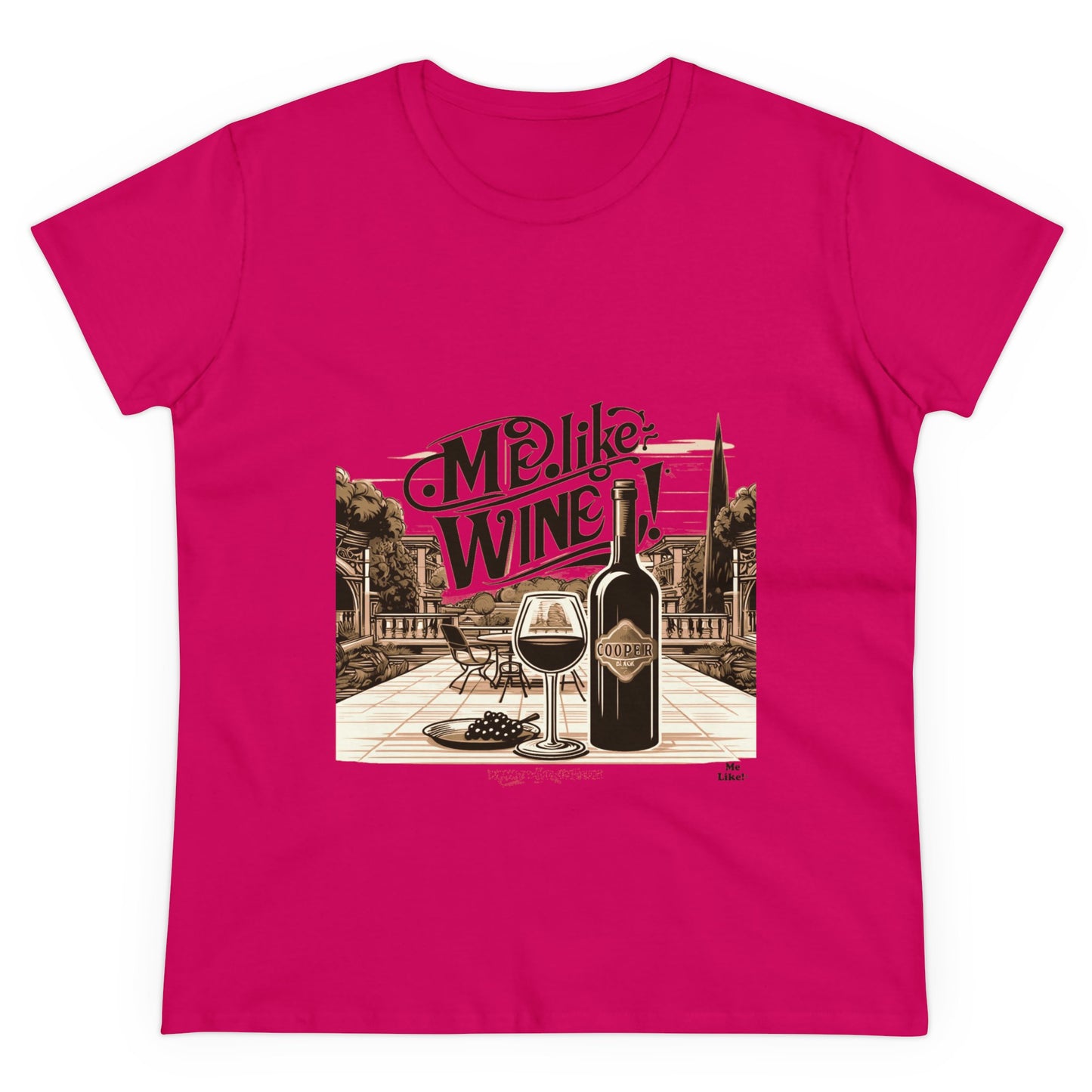 Women's Heavy Cotton Tee - Me Like Wine! (#4)