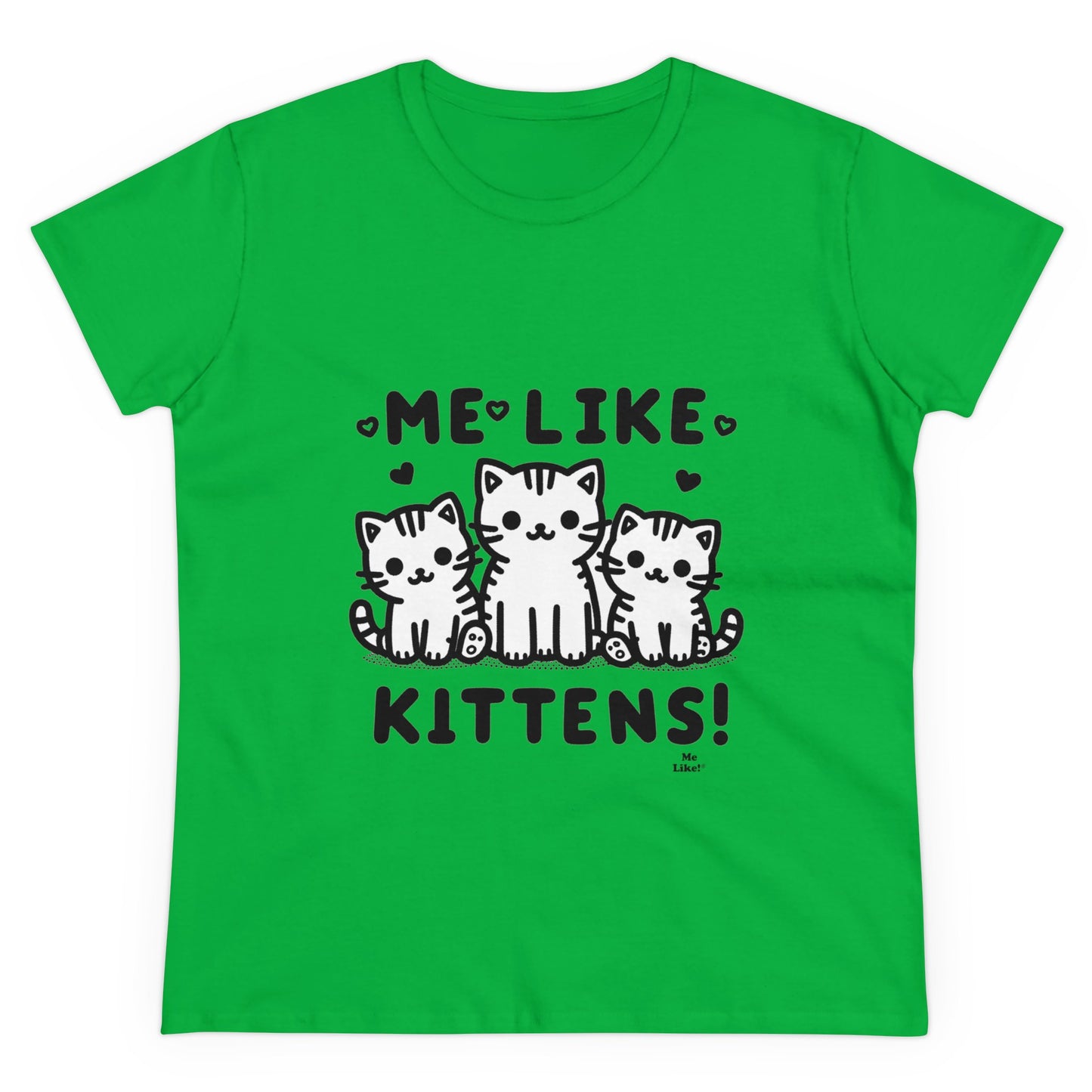 Me Like Kittens! - Women's Heavy Cotton Tee - (#2)