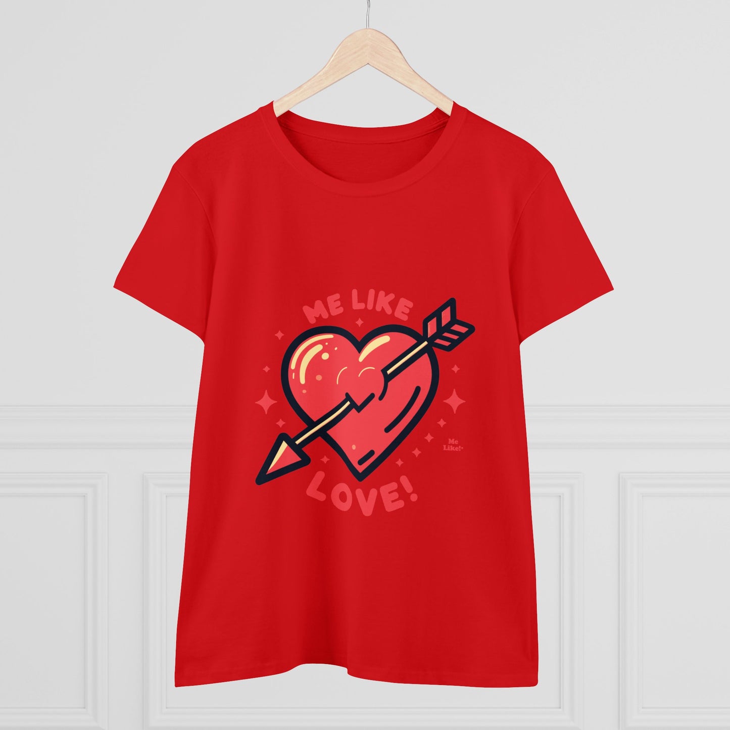 Me Like Love! - Women's Heavy Cotton Tee - (Love #1)