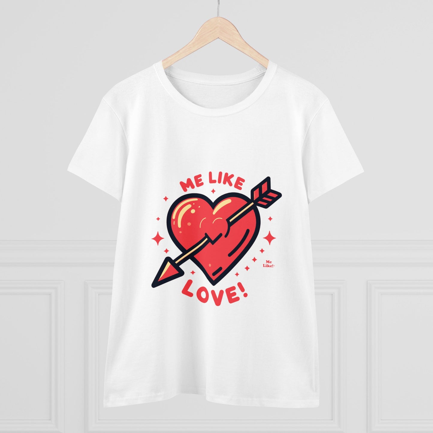 Me Like Love! - Women's Heavy Cotton Tee - (Love #1)