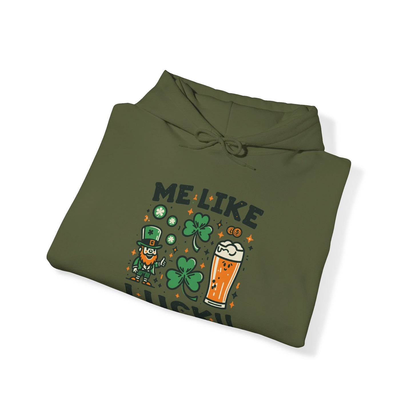 Me Like Luck! - Unisex Heavy Blend™ Hooded Sweatshirt - (St. Patrick's Day #3)