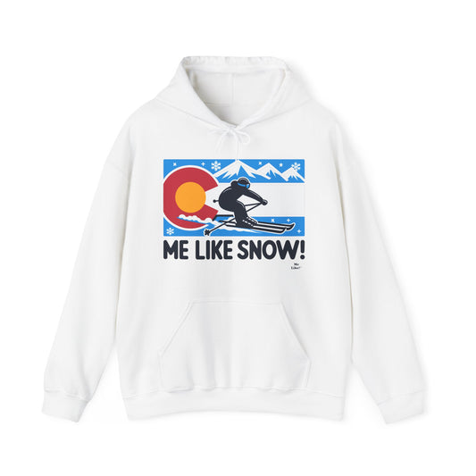 Me Like Snow! - Unisex Heavy Blend™ Hooded Sweatshirt - (Ski Colorado #1)