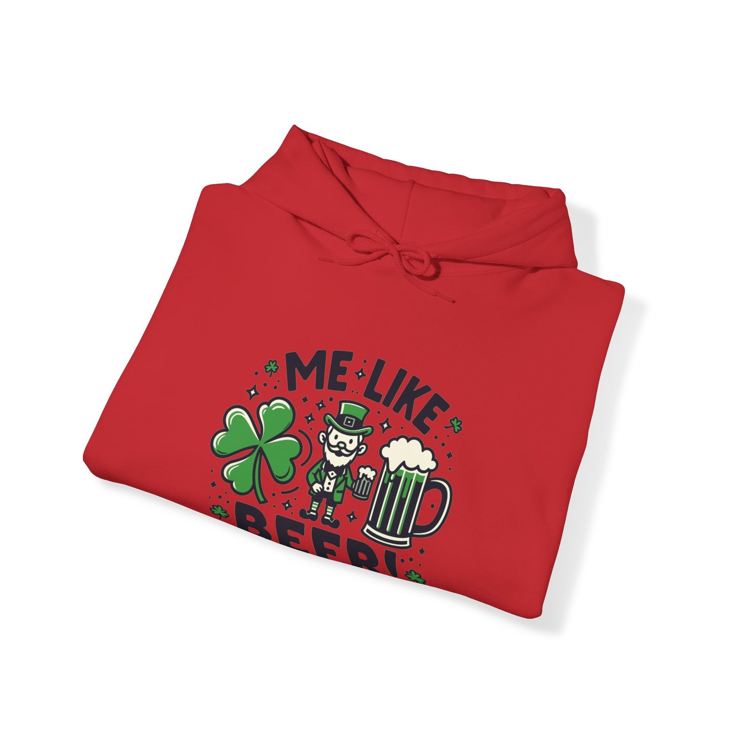 Me Like Beer! - Unisex Heavy Blend™ Hooded Sweatshirt - (St. Patrick's Day #2)