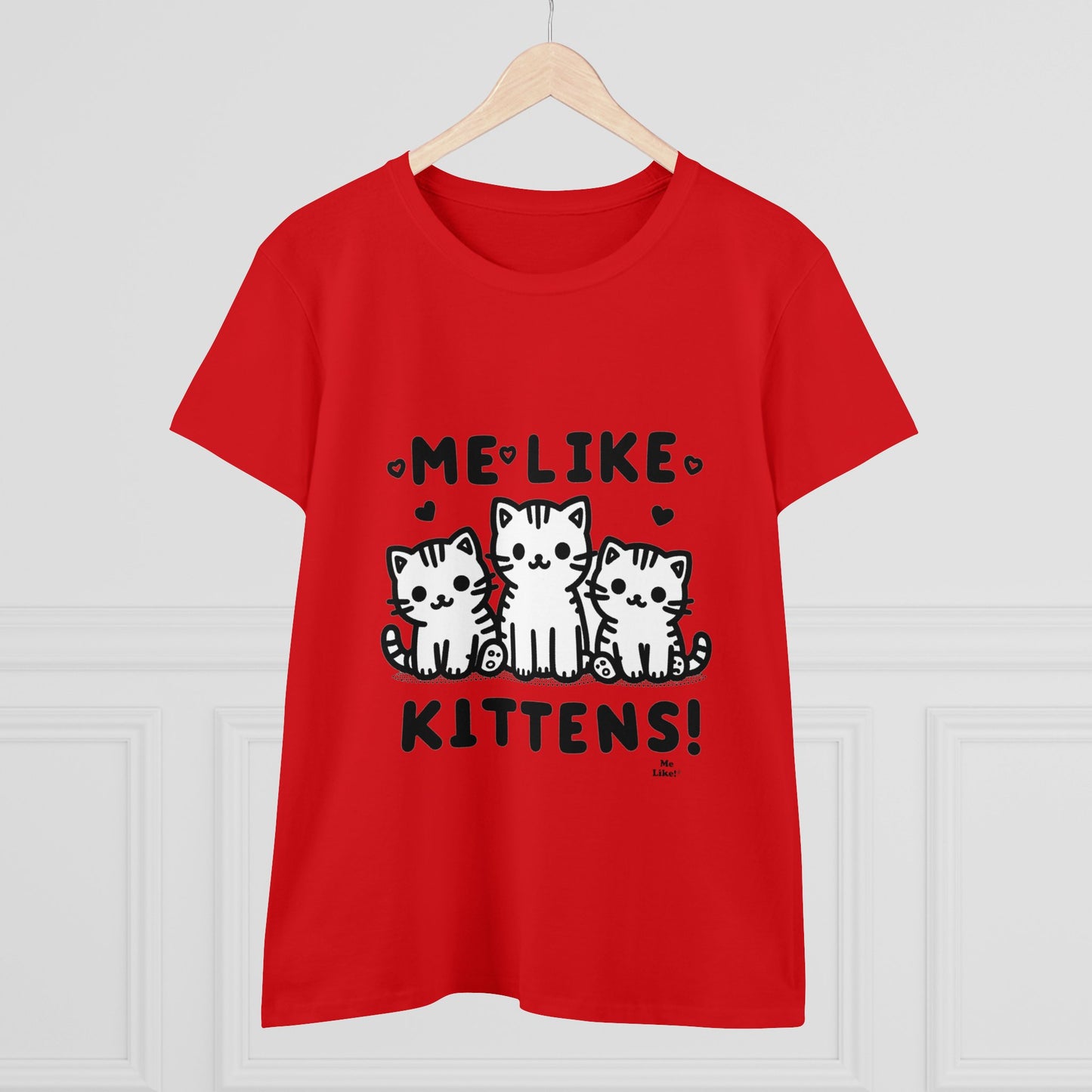 Me Like Kittens! - Women's Heavy Cotton Tee - (#2)