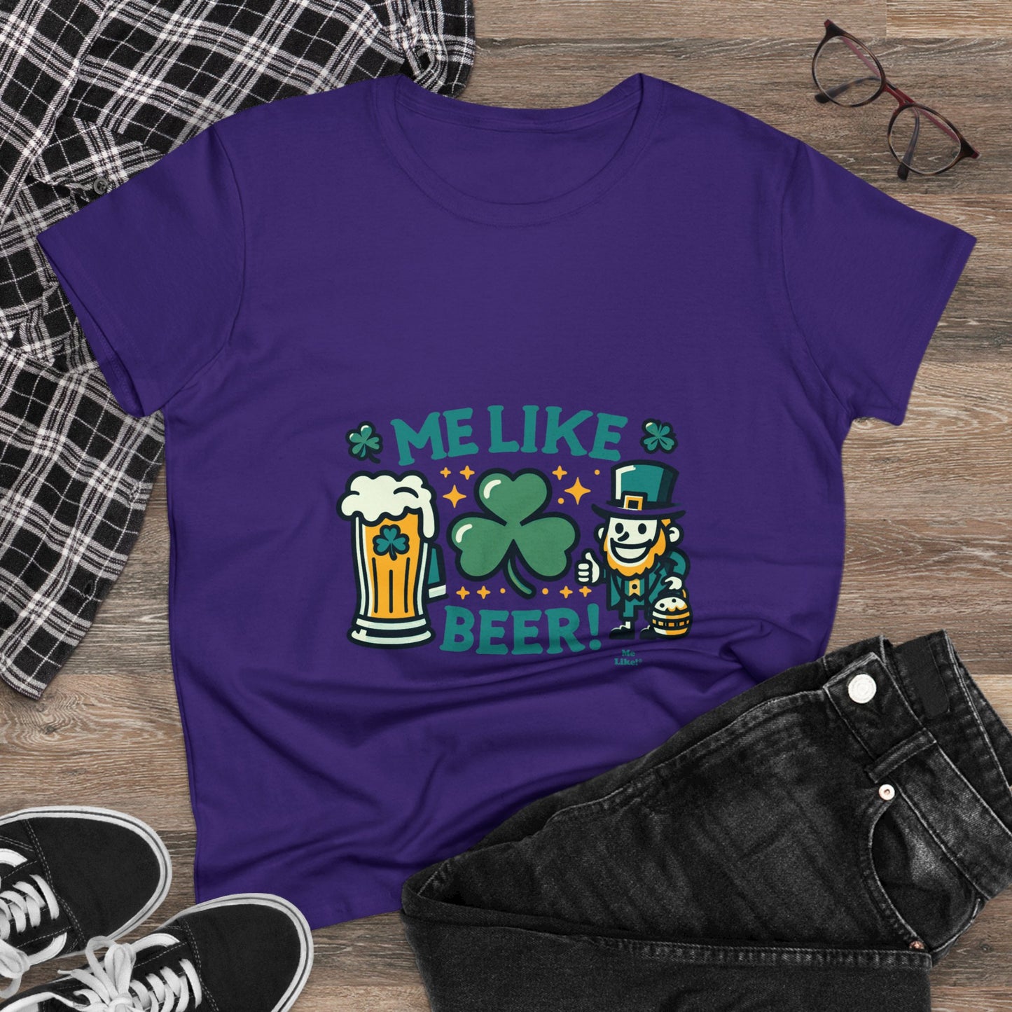 Me Like Beer! - Women's Heavy Cotton Tee - (St. Patrick's Day #1)