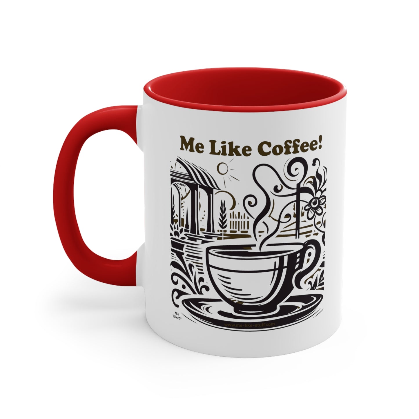 Accent Coffee Mug, 11oz - Me Like Coffee! (#3)