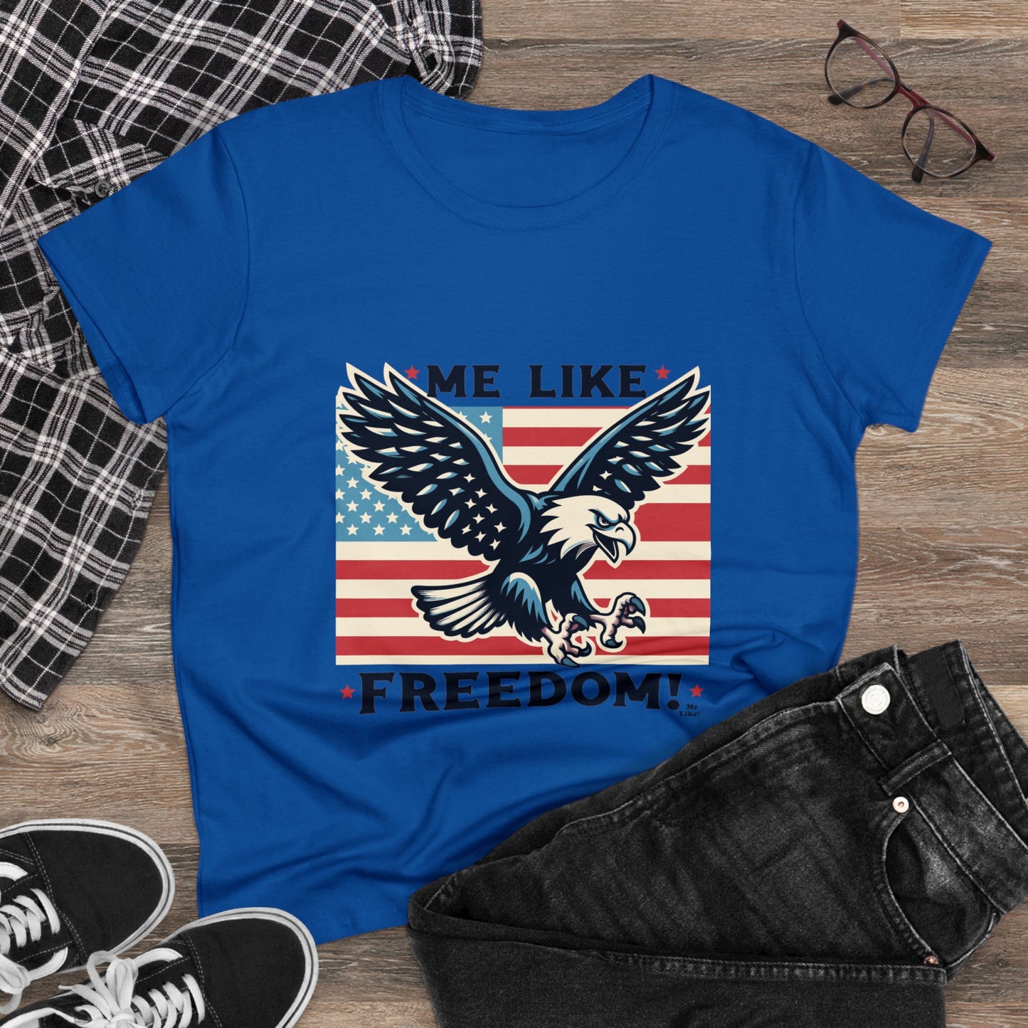 Me Like Freedom! - Women's Heavy Cotton Tee - (Freedom #2)