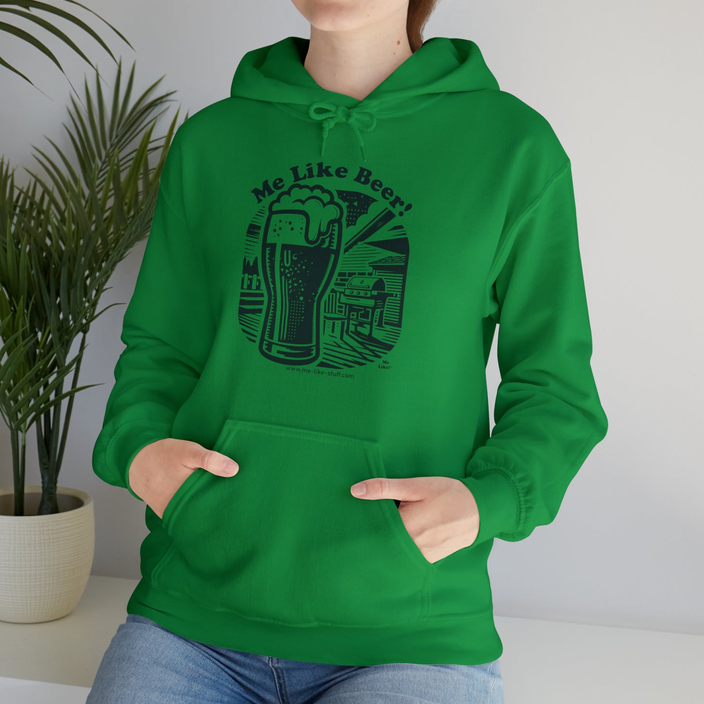 Unisex Heavy Blend™ Hooded Sweatshirt - Me Like Beer! (#1)