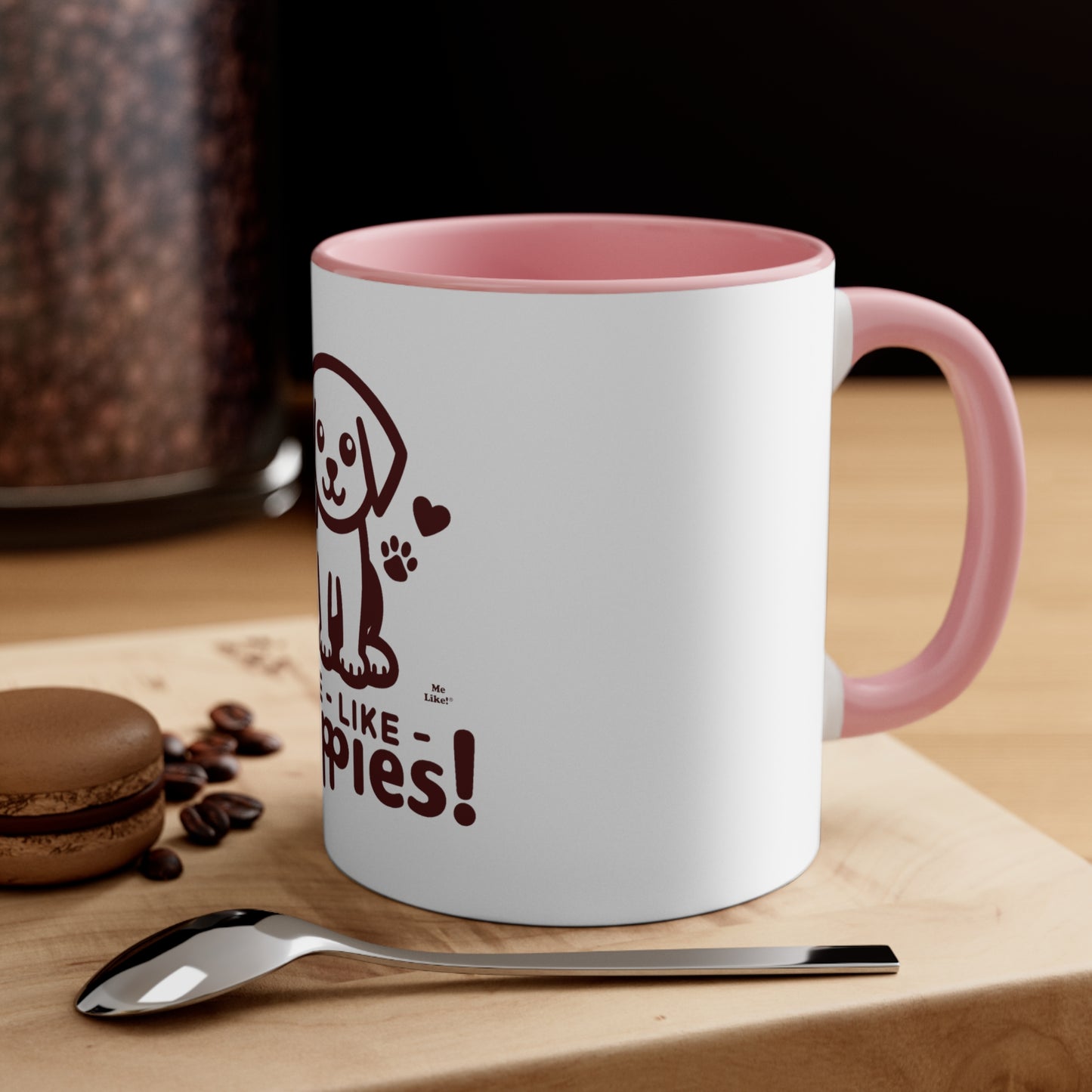 Me Like Puppies! - Accent Coffee Mug, 11oz -  (#1)