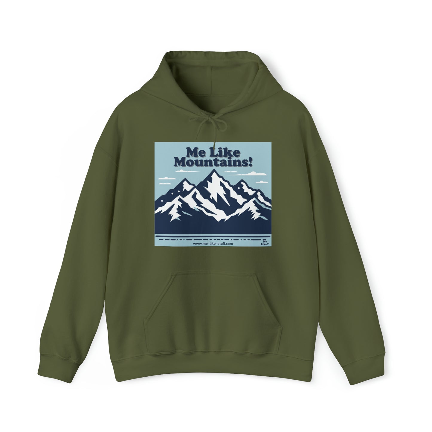 Unisex Heavy Blend™ Hooded Sweatshirt - Me Like Mountains! (#2)