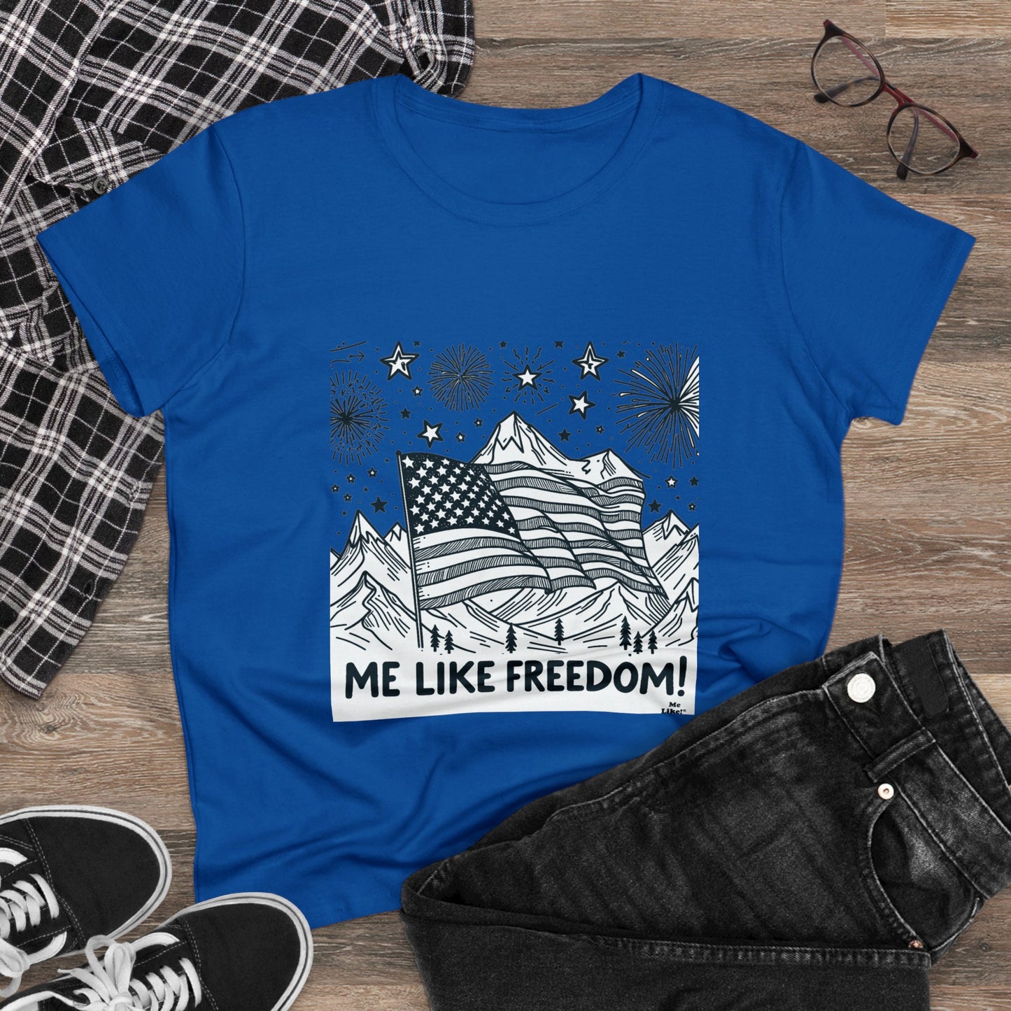 Me Like Freedom! - Women's Heavy Cotton Tee - (Freedom #5)