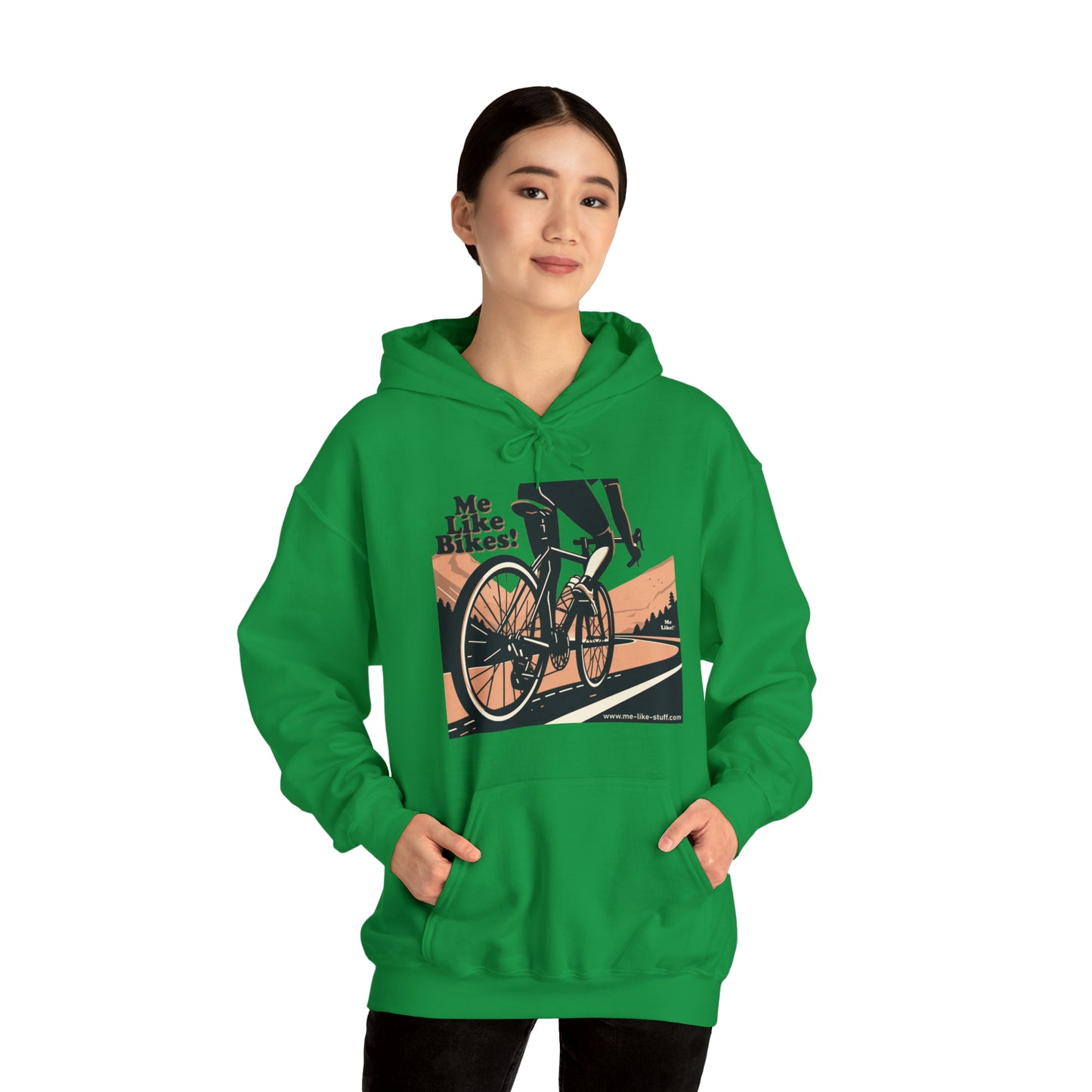 Unisex Heavy Blend™ Hooded Sweatshirt - Me Like Bikes! (RB #1)