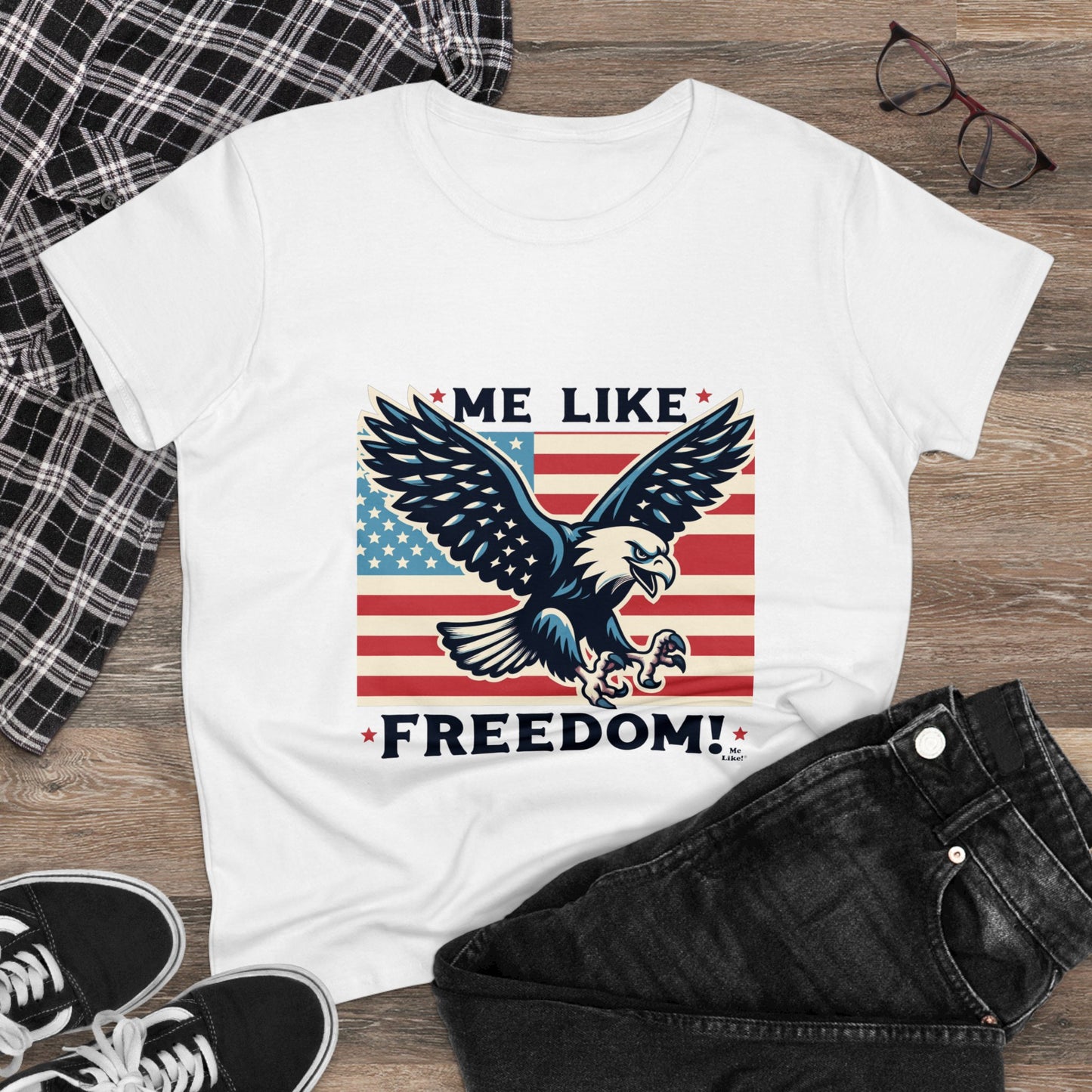 Me Like Freedom! - Women's Heavy Cotton Tee - (Freedom #2)