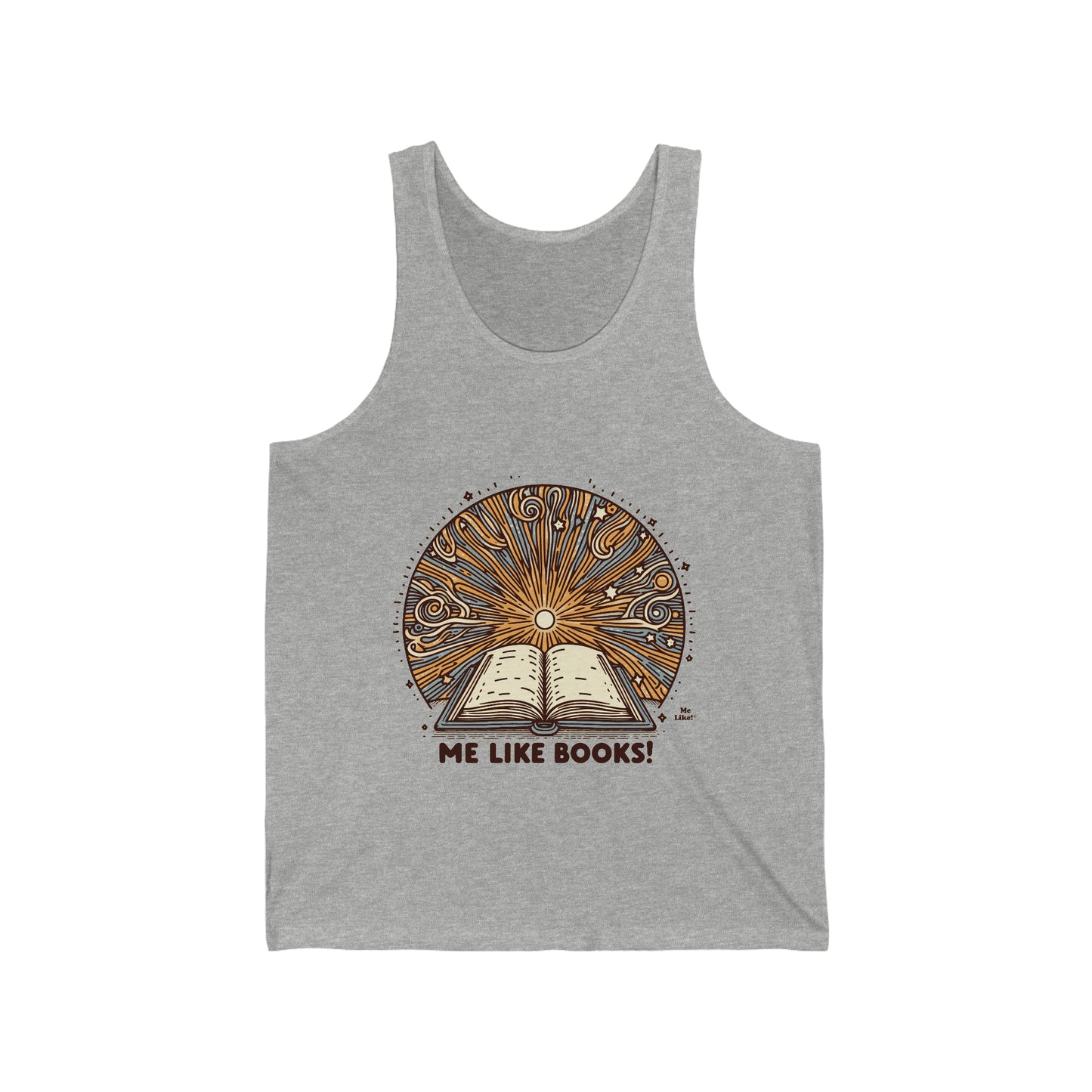 Me Like Books! - Unisex Jersey Tank - (Books #2)