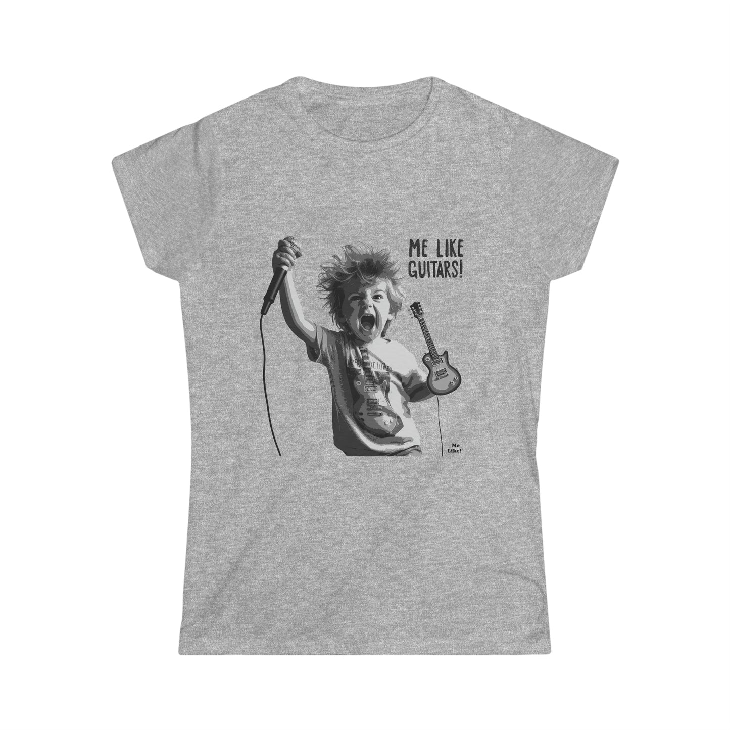 Me Like Guitars! - Women's Softstyle Tee - Punk #2