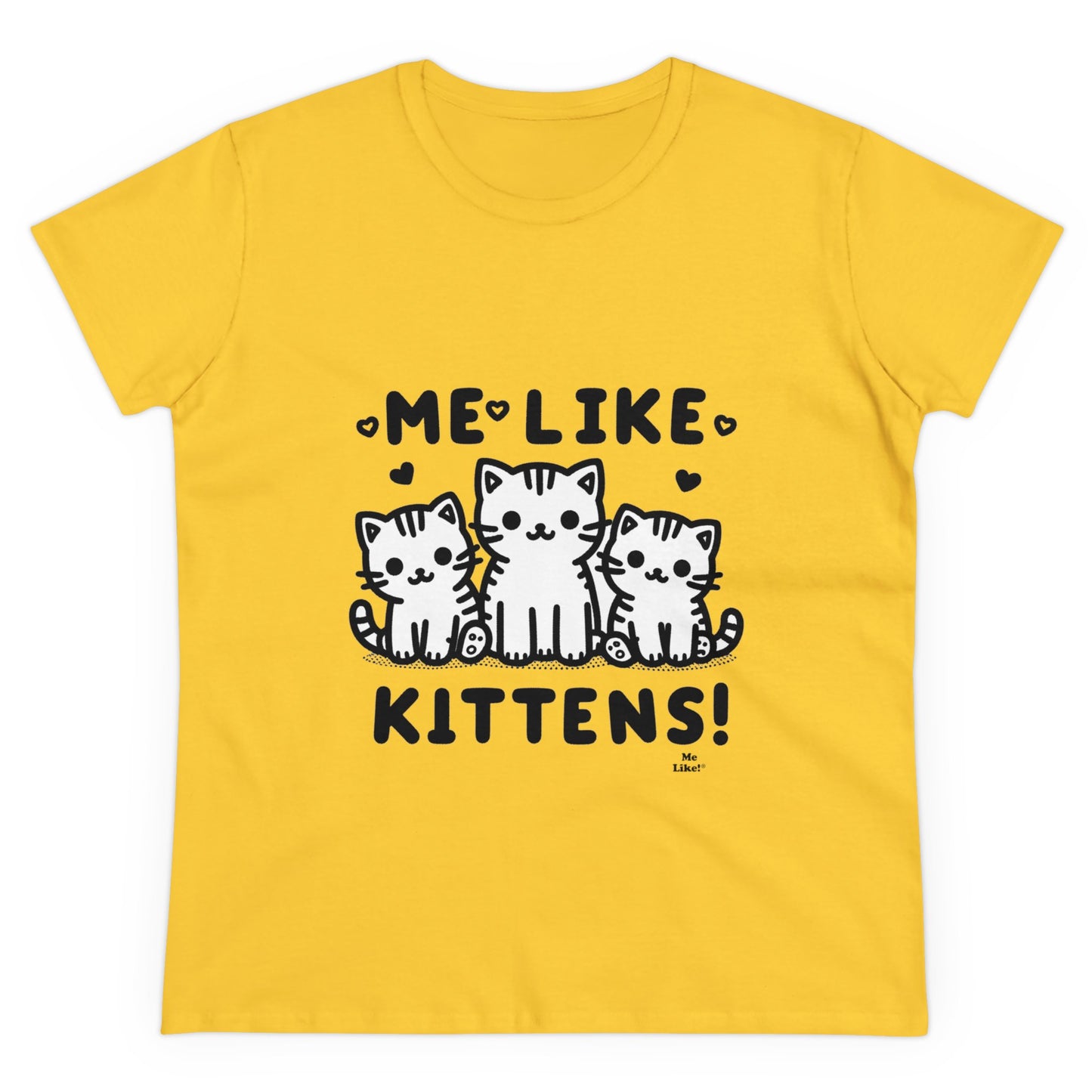 Me Like Kittens! - Women's Heavy Cotton Tee - (#2)