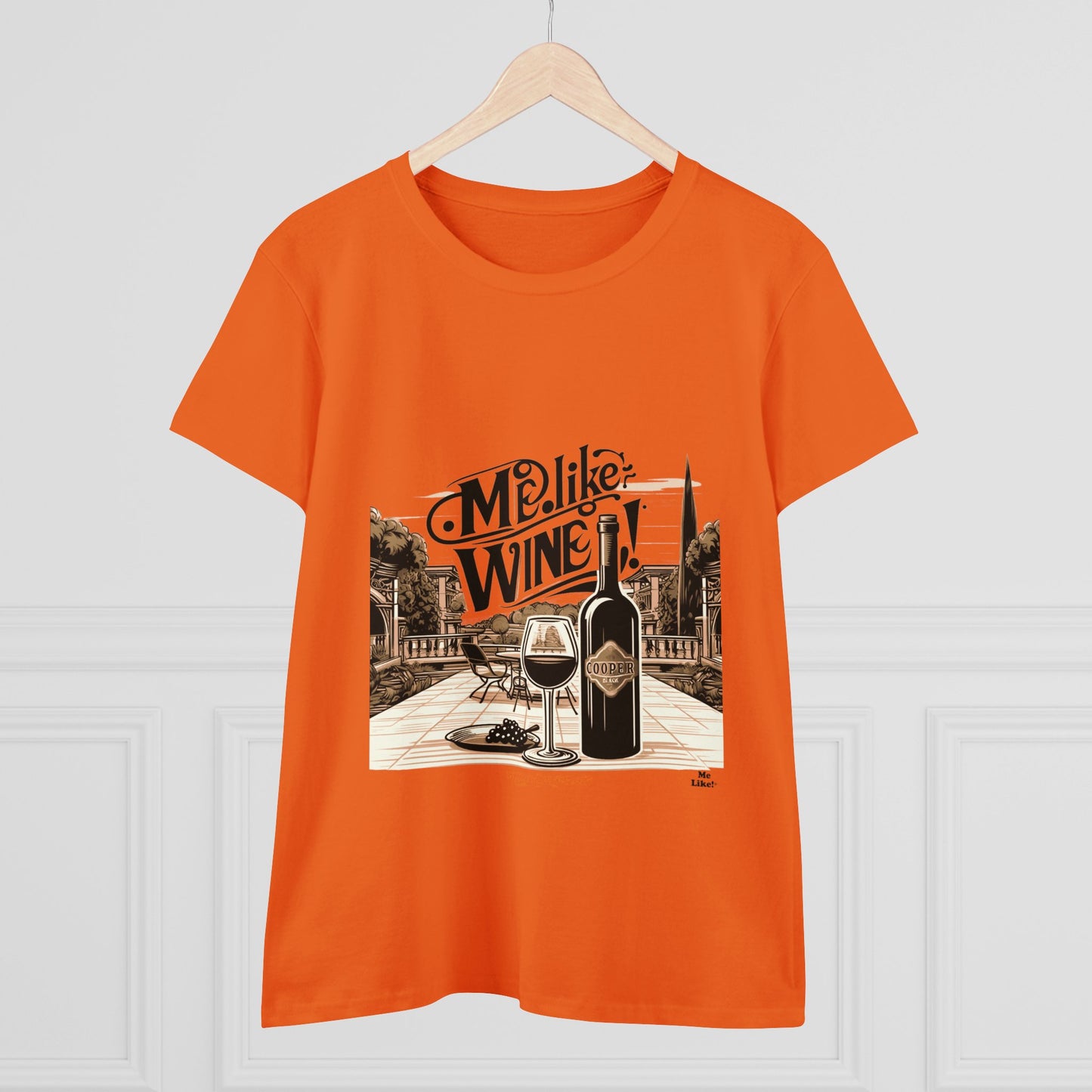 Women's Heavy Cotton Tee - Me Like Wine! (#4)