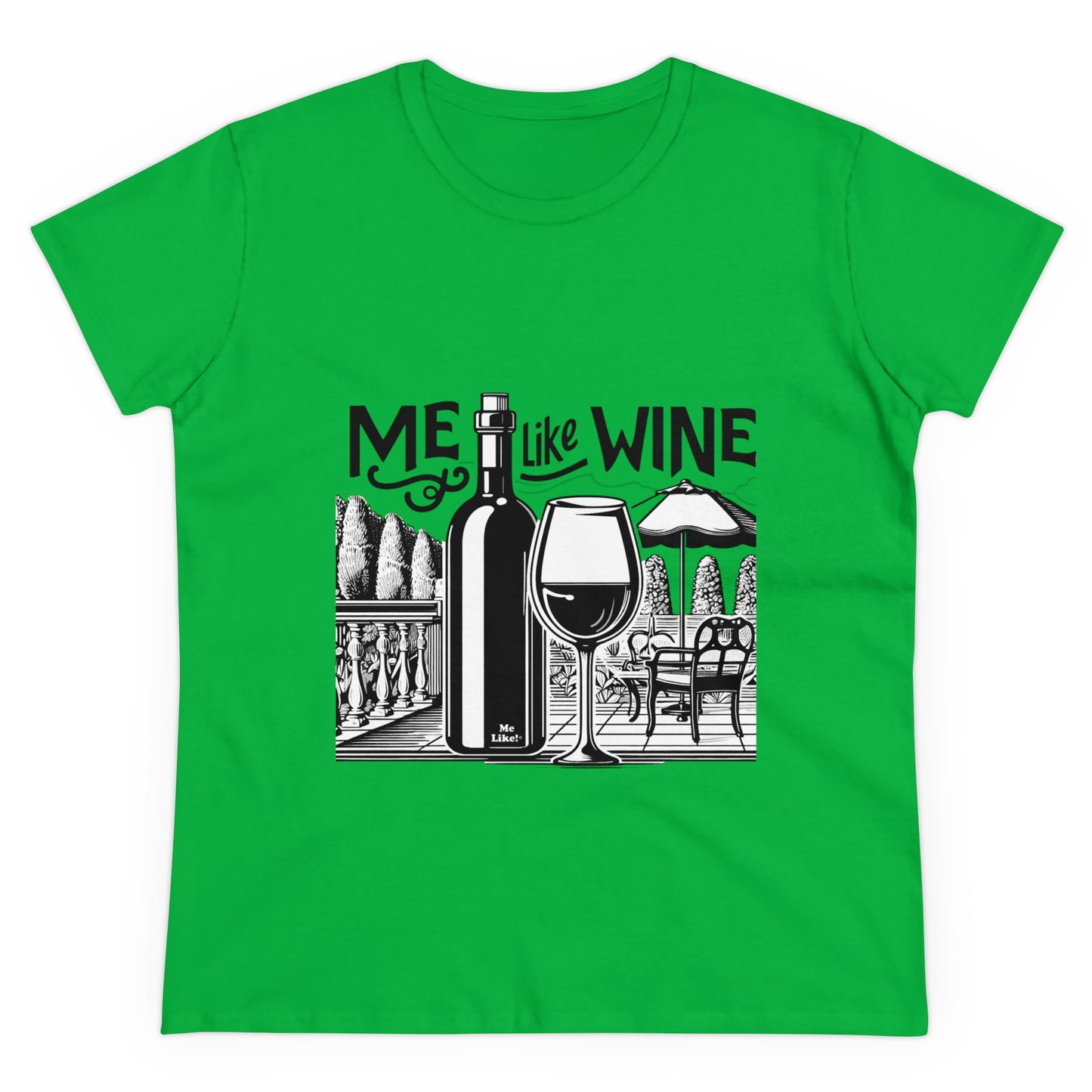 Women's Heavy Cotton Tee - Me Like Wine! (#3)