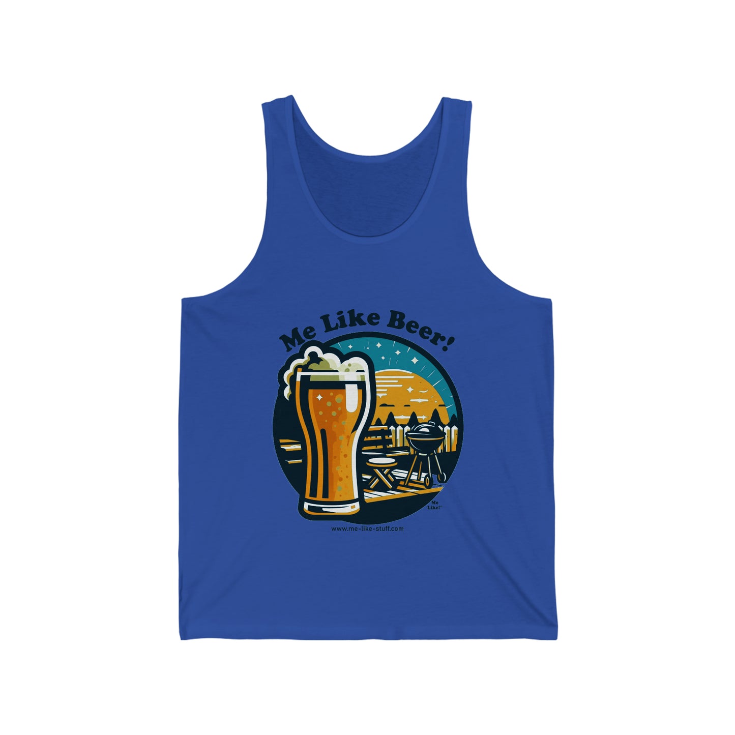 Unisex Jersey Tank - Me Like Beer! (#2)