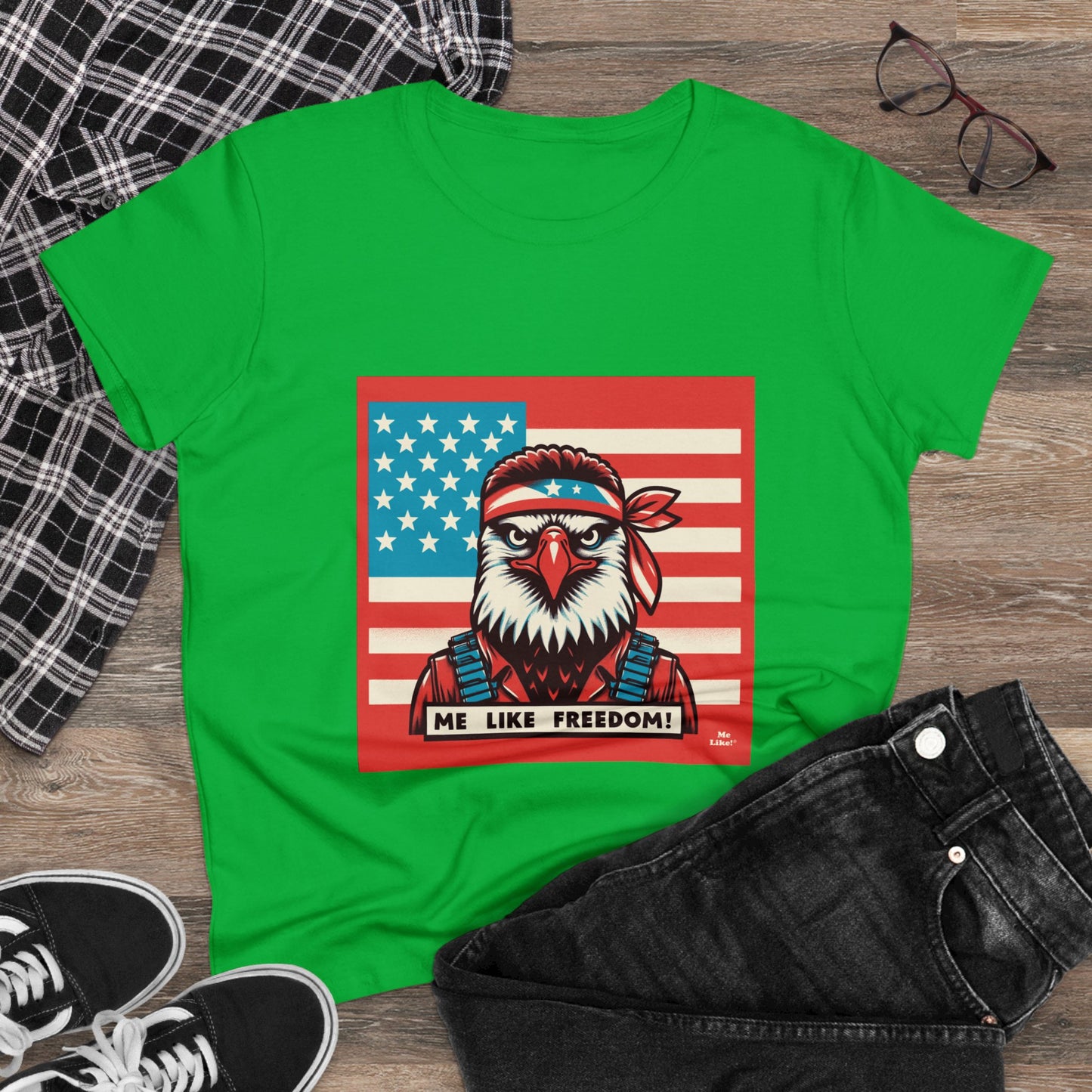 Me Like Freedom! - Women's Heavy Cotton Tee - (Freedom #3)