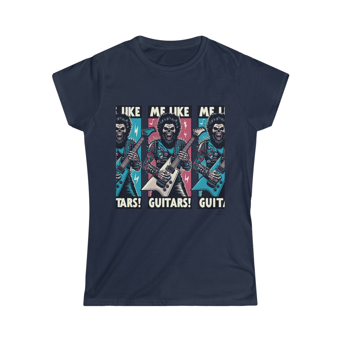 Me Like Guitars! - Women's Softstyle Tee - Heavy Metal #3