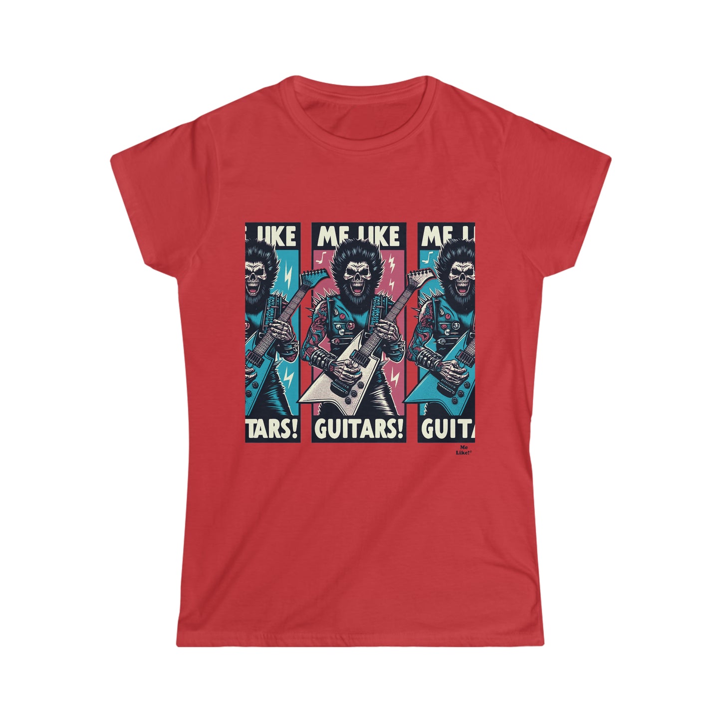 Me Like Guitars! - Women's Softstyle Tee - Heavy Metal #3