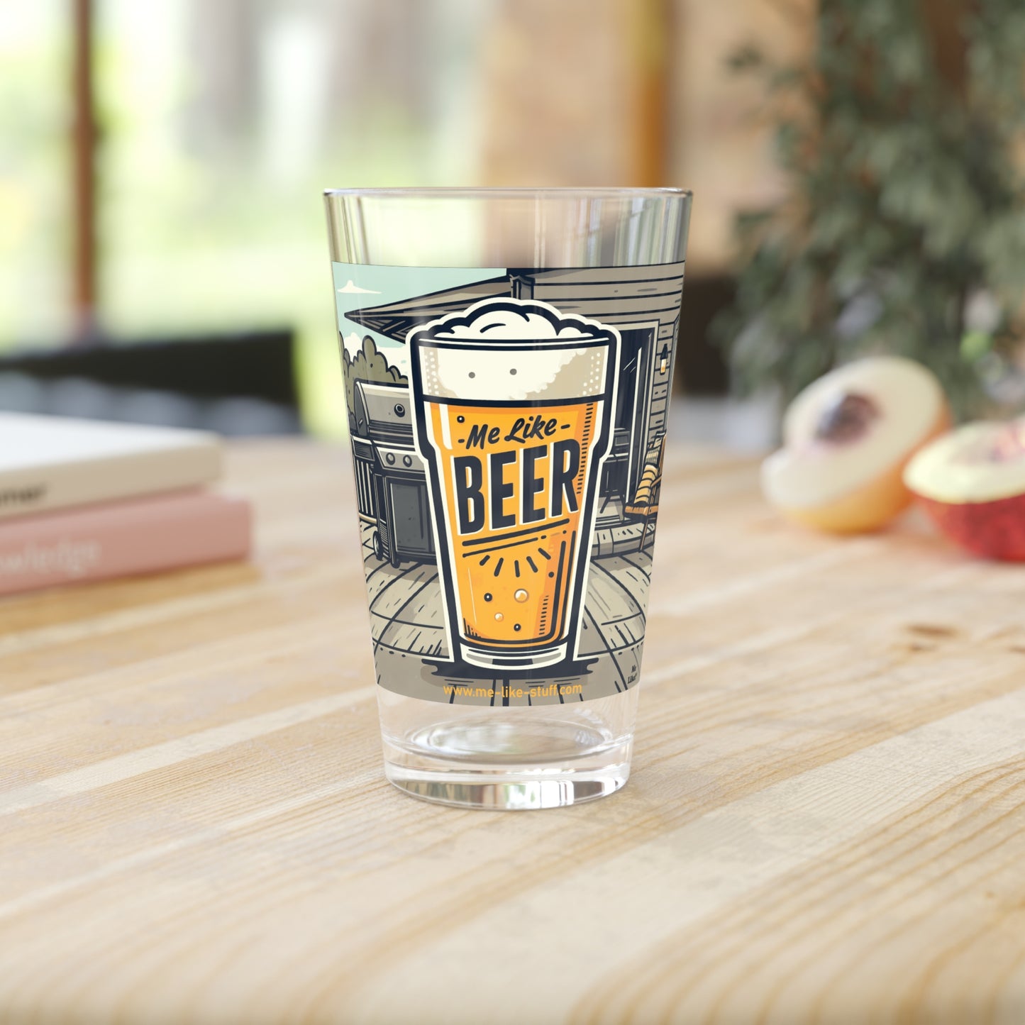 Pint Glass, 16oz - Me Like Beer! (#3)