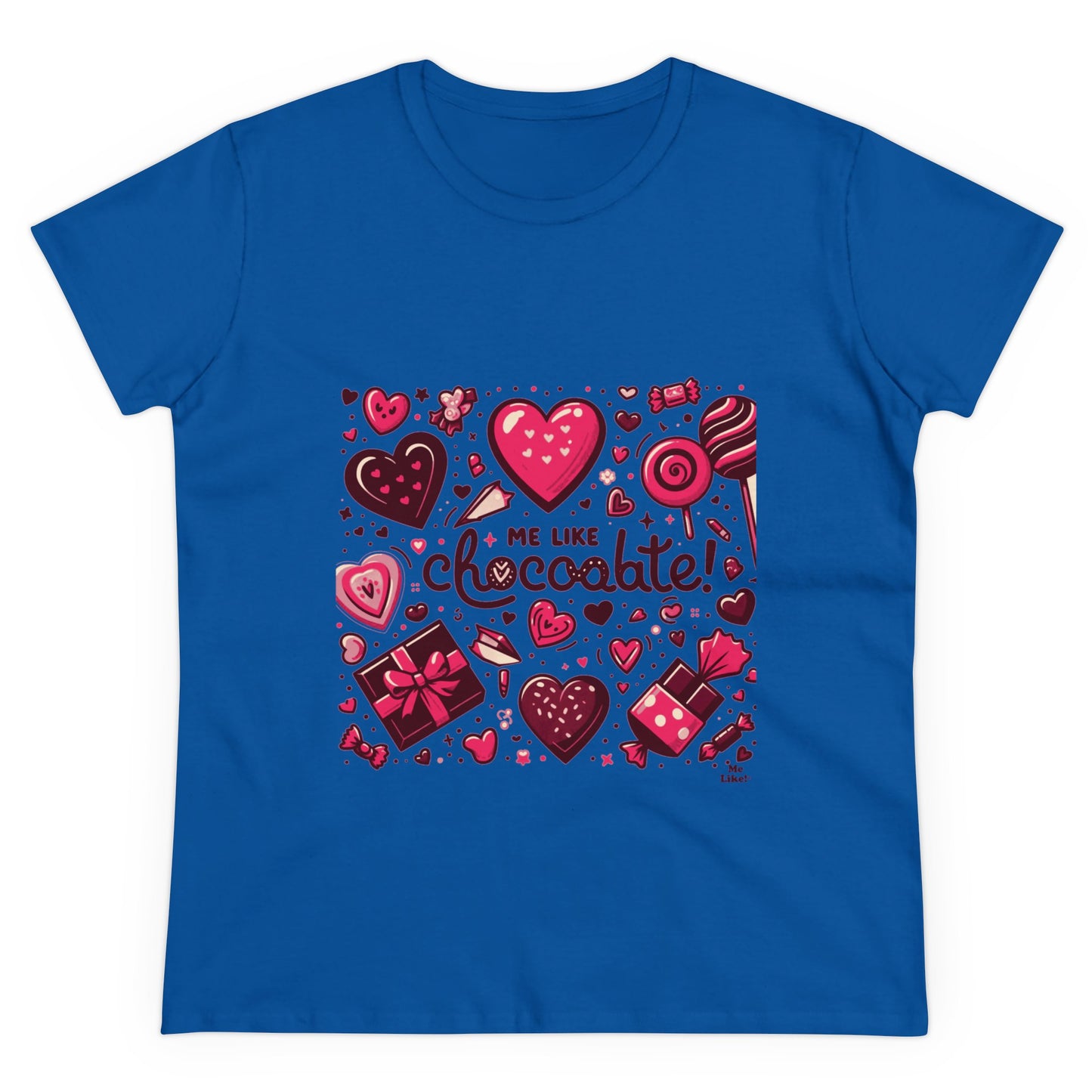 Me Like Chocolate! - Women's Heavy Cotton Tee - (Chocolate #1)