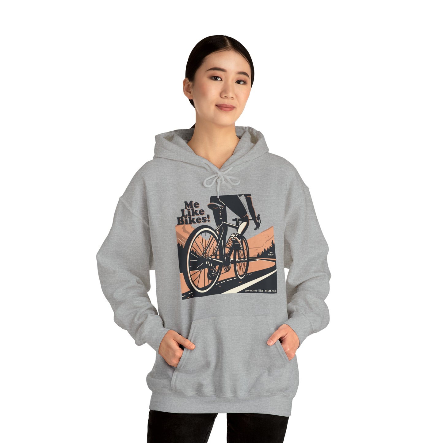 Unisex Heavy Blend™ Hooded Sweatshirt - Me Like Bikes! (RB #1)