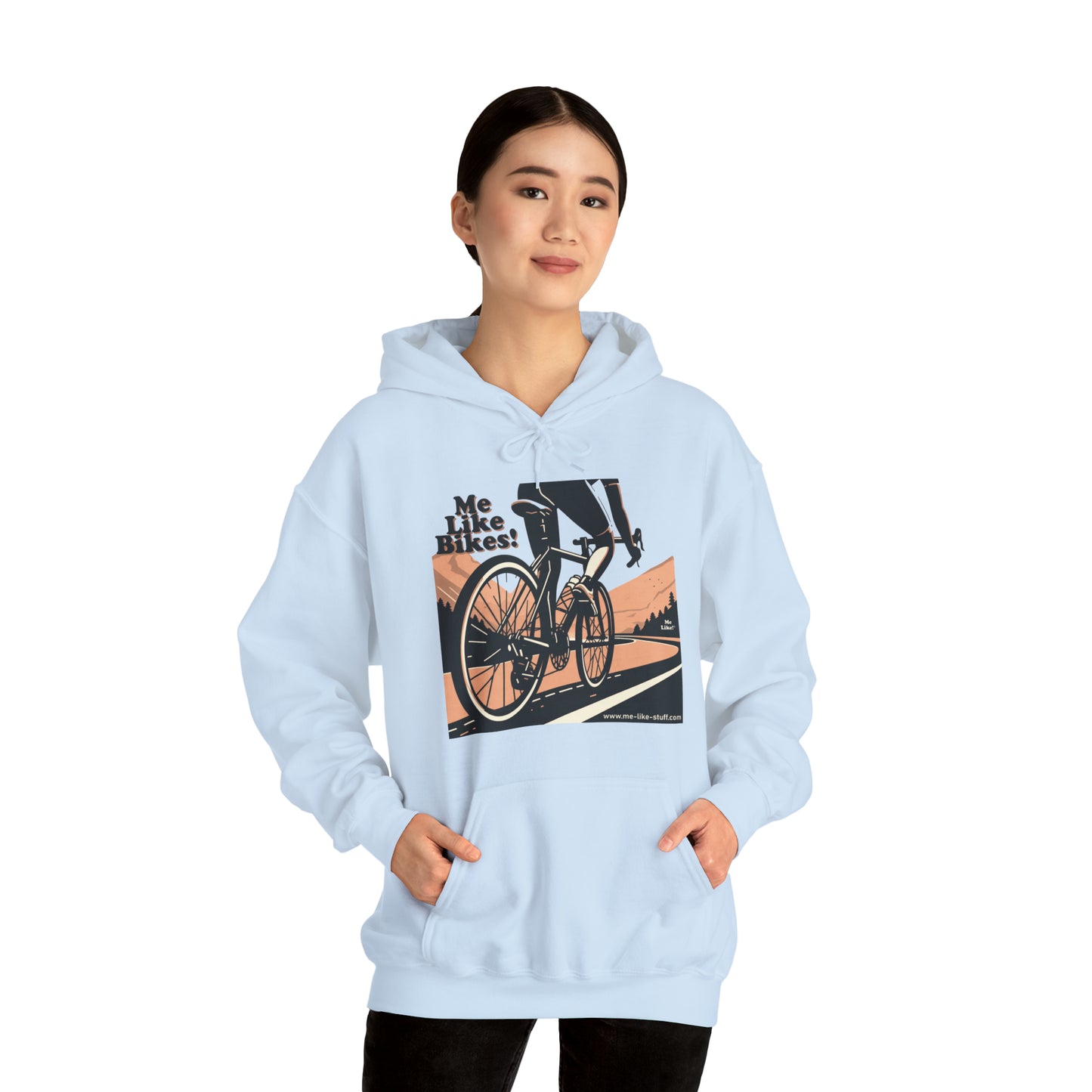 Unisex Heavy Blend™ Hooded Sweatshirt - Me Like Bikes! (RB #1)